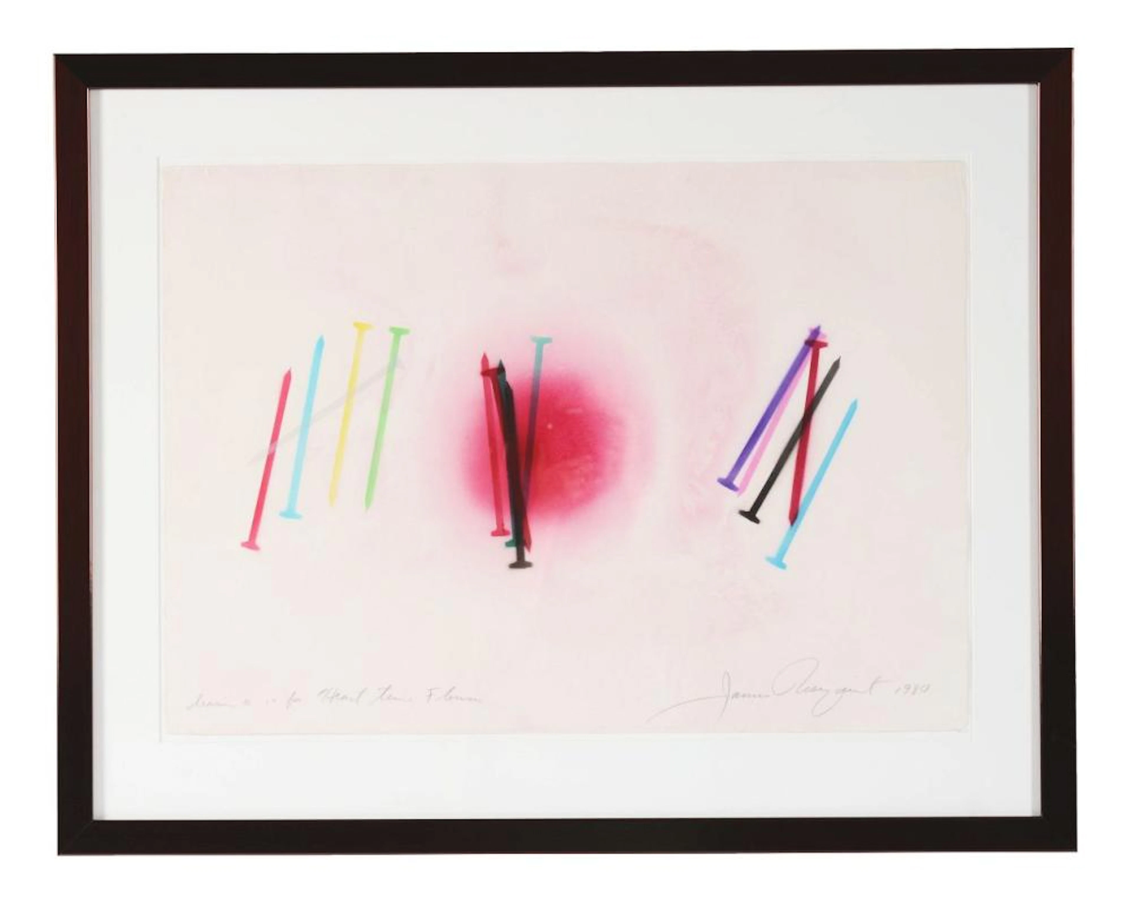 JAMES ROSENQUIST (American, 1933 - 2017) "DRAWING #14 FOR HEART TIME FLOWERS"