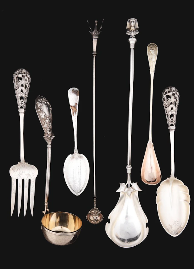 7 American Sterling Flatware.