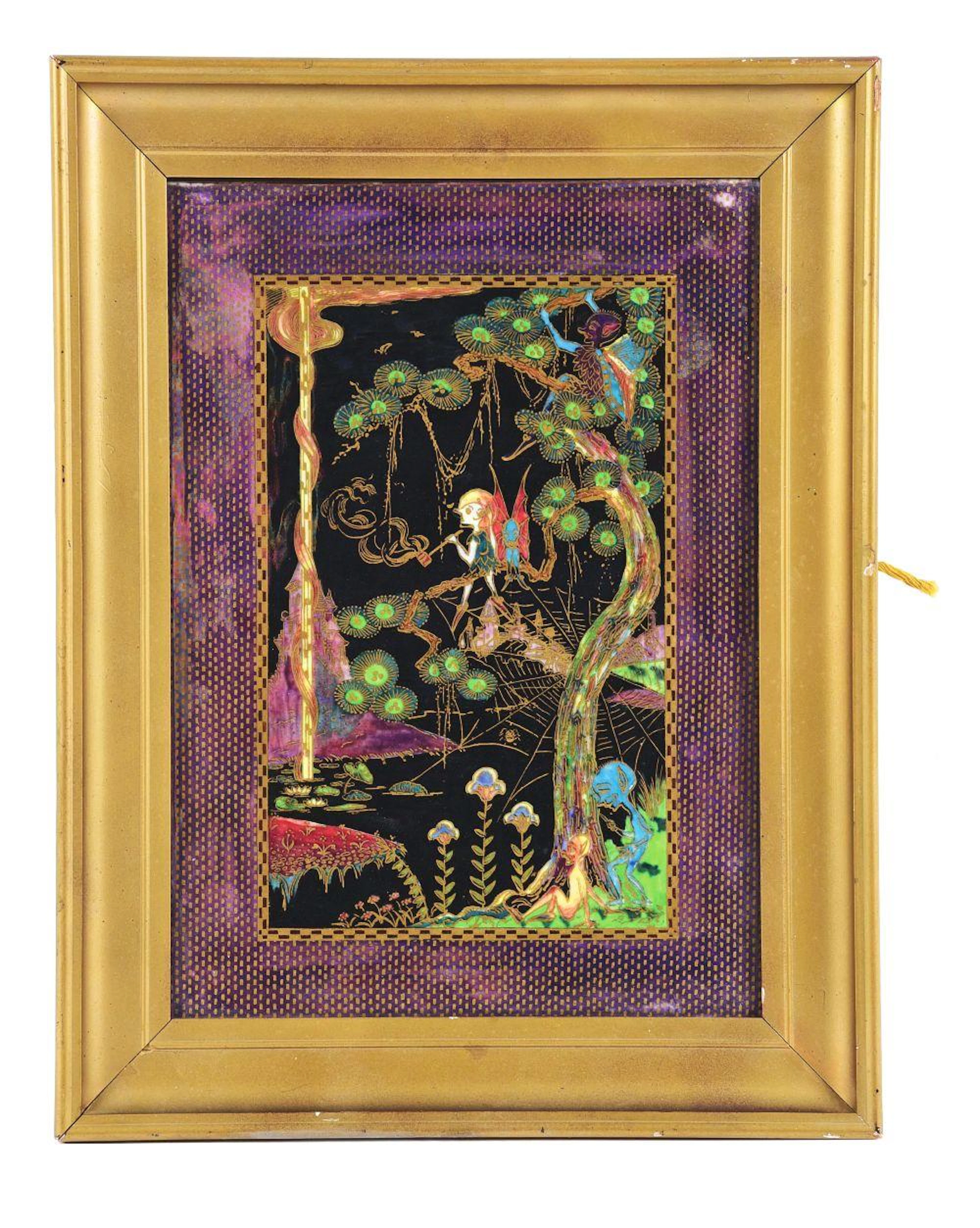 WEDGEWOOD FAIRYLAND LUSTRE PLAQUE.