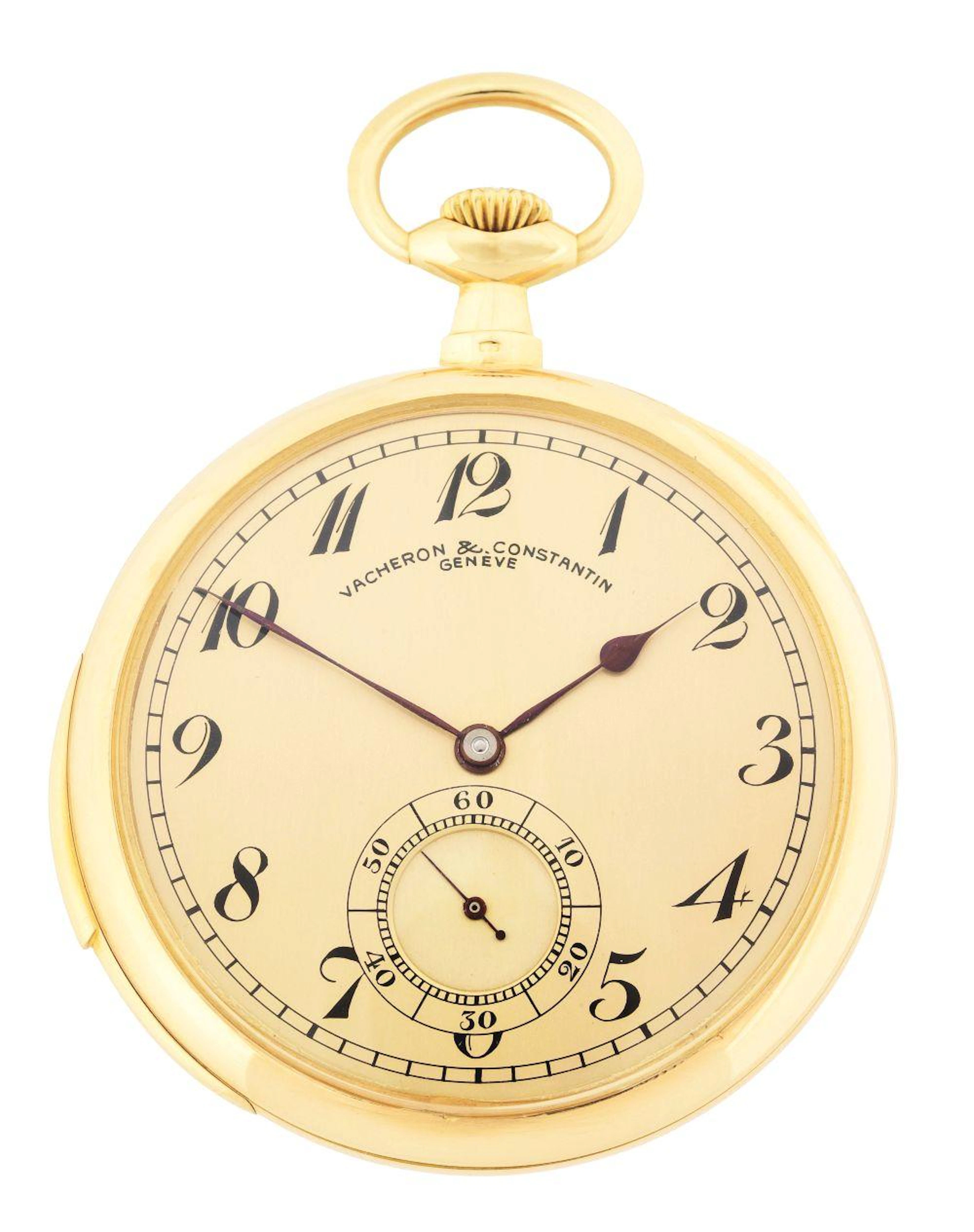 18K GOLD VACHERON & CONSTANTIN SWISS MINUTE REPEATING O/F POCKET WATCH