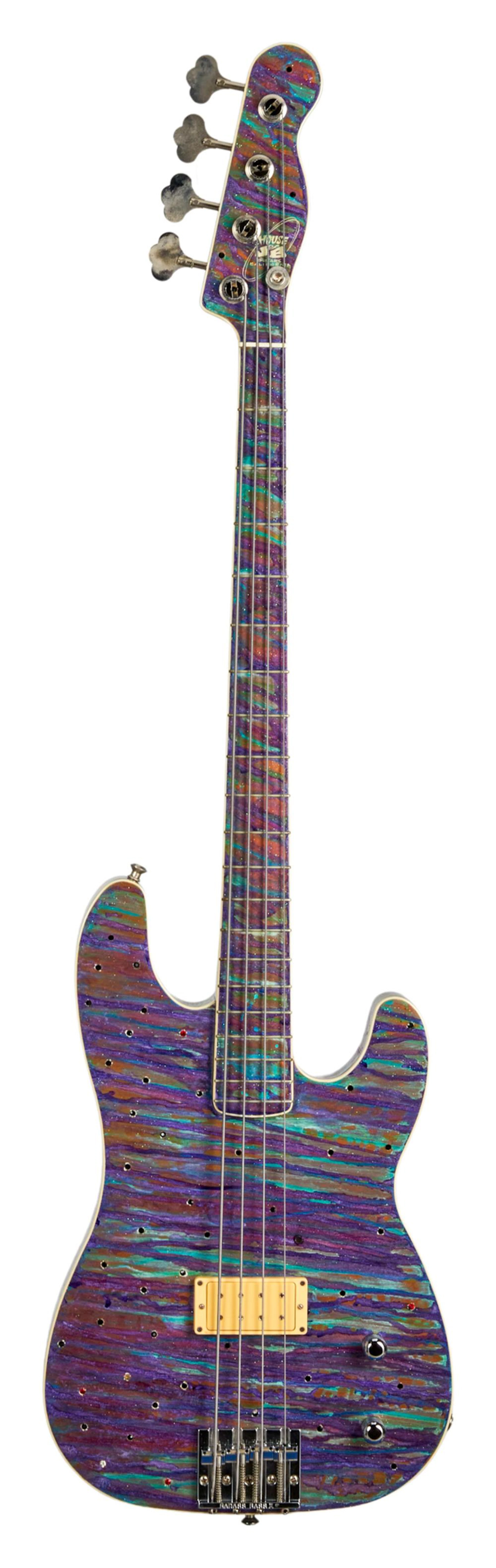 ZZ TOP | DUSTY HILL BOLIN "MARDI GRAS" BASS AND PHOTO