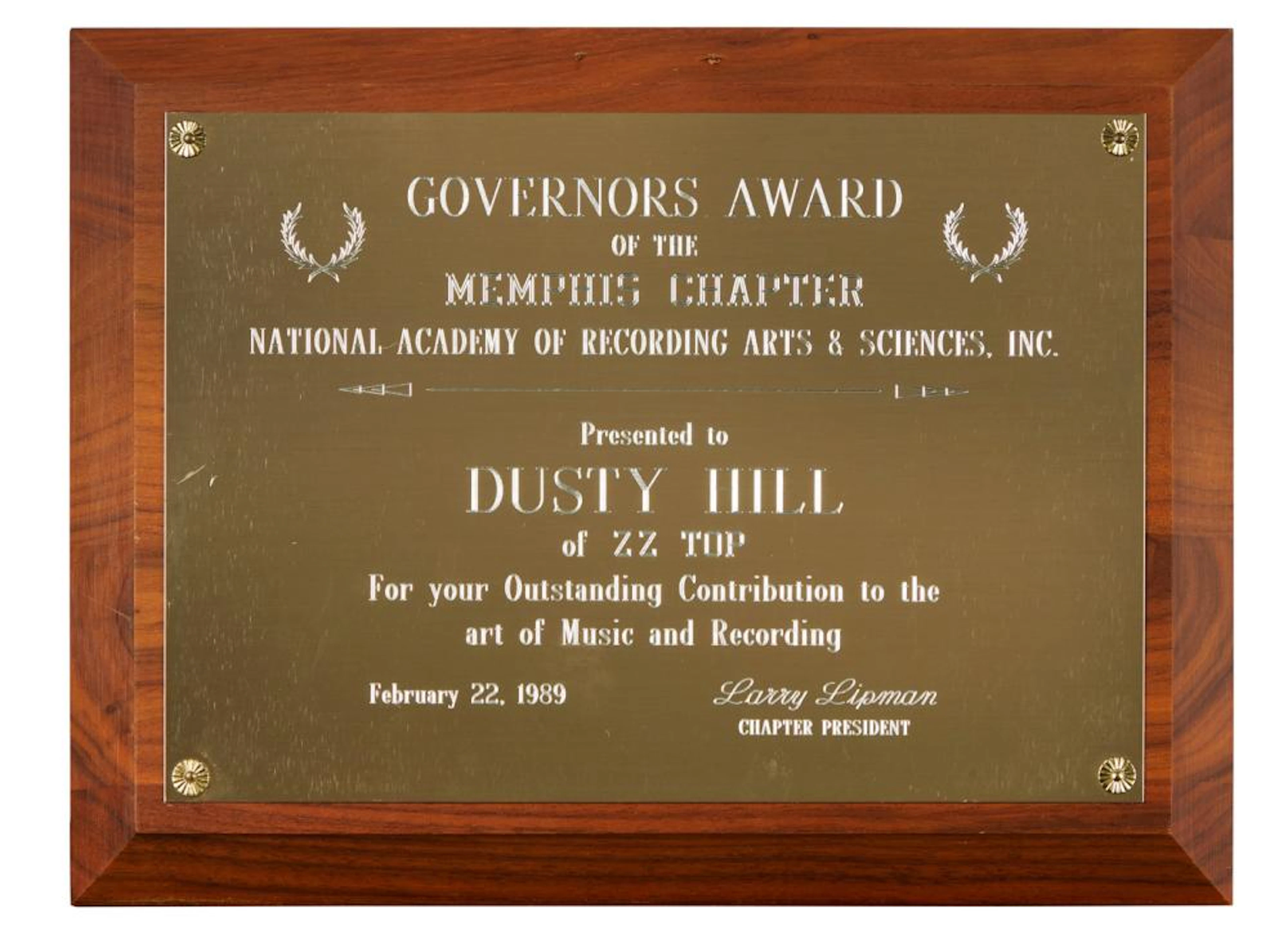 ZZ TOP | DUSTY HILL FOUR PROFESSIONAL HONORS