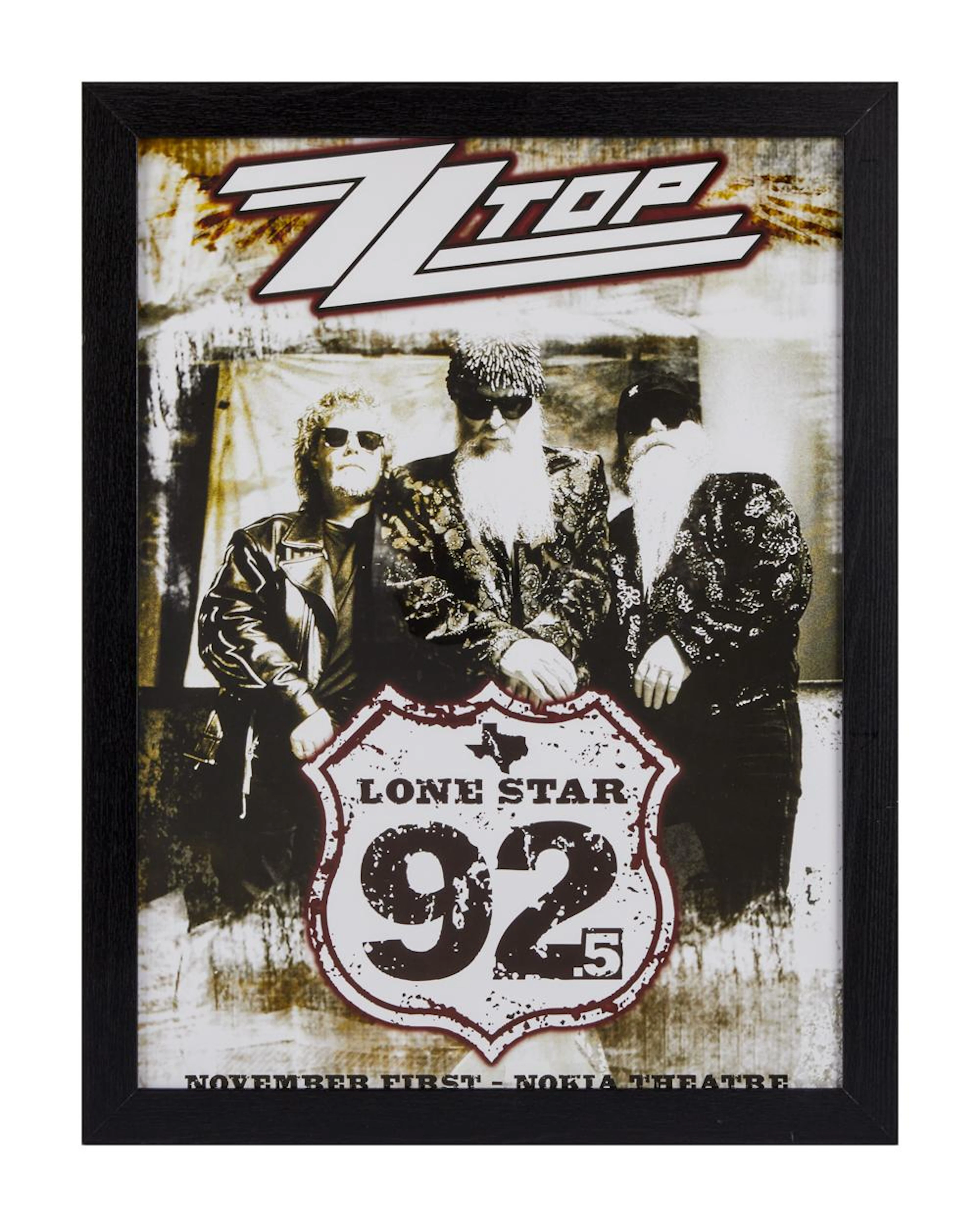 ZZ TOP | DUSTY HILL 2007 DALLAS CONCERT POSTER