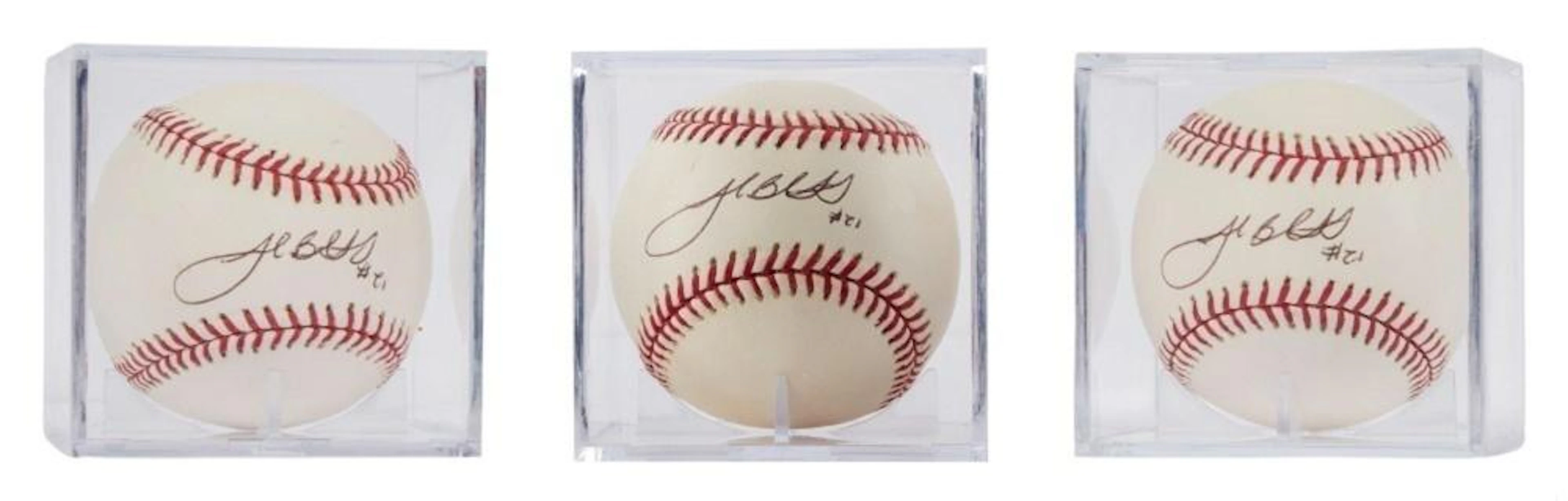 ZZ TOP | DUSTY HILL BASEBALLS SIGNED BY FLORIDA MARLINS JOSH BECKETT