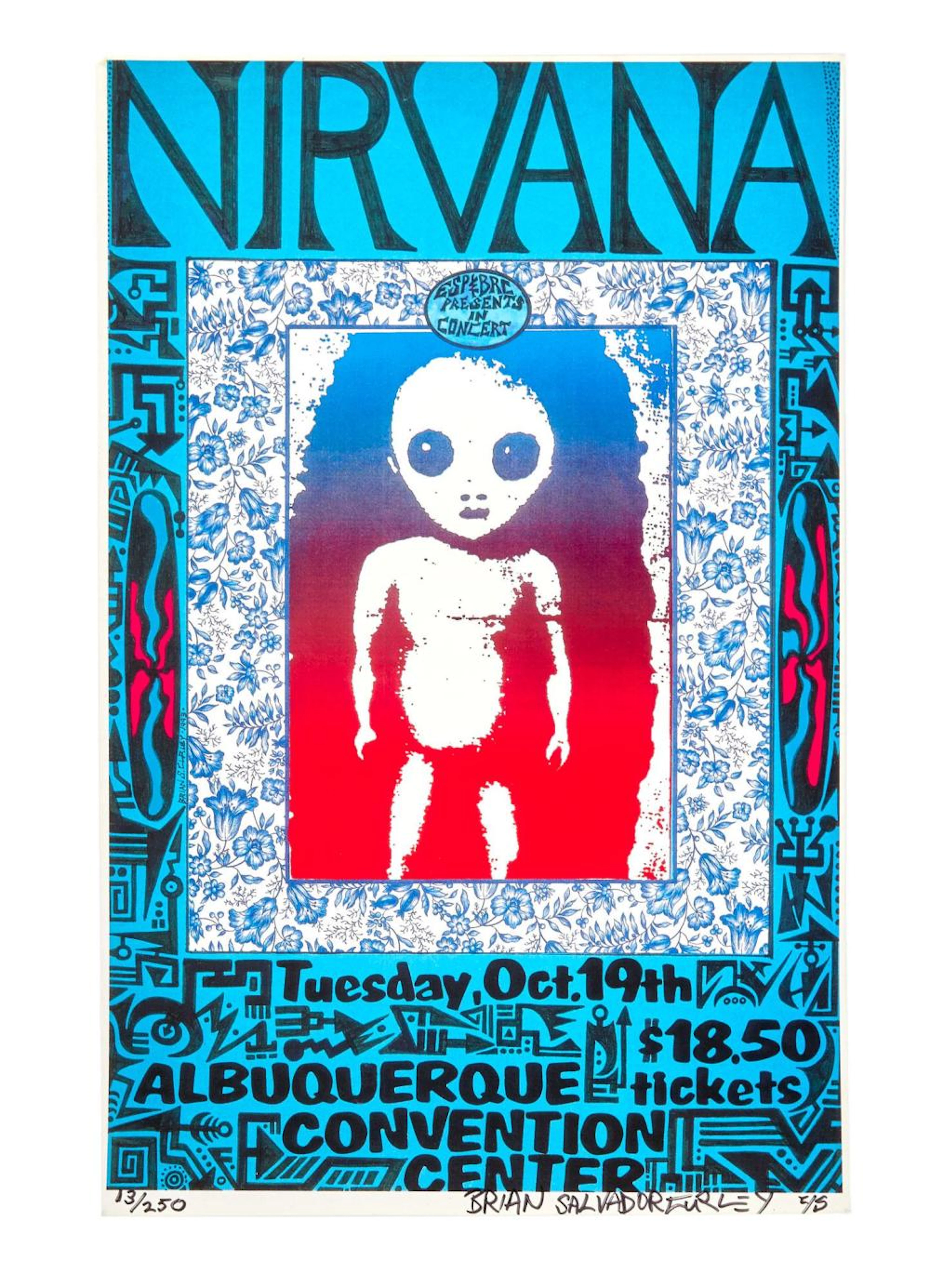 IRVANA | 1993 ARTIST-SIGNED ALBUQUERQUE CONVENTION CENTER...
