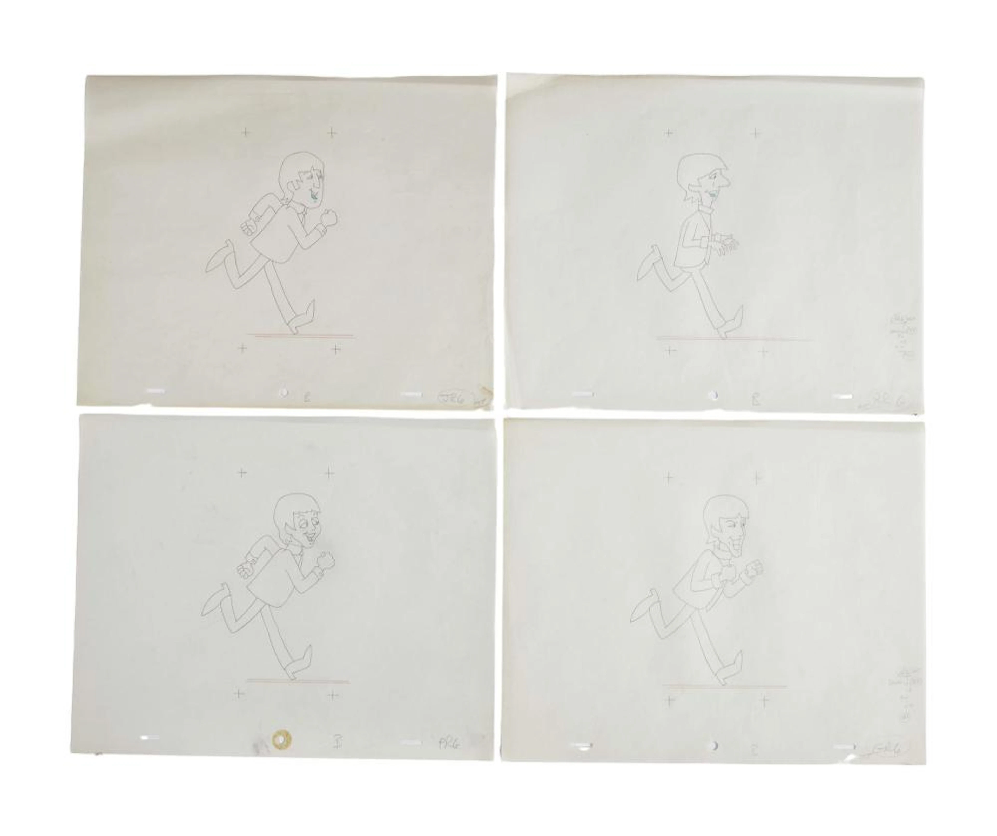 THE BEATLES | 1960s ANIMATION CARTOON SERIES DRAWINGS