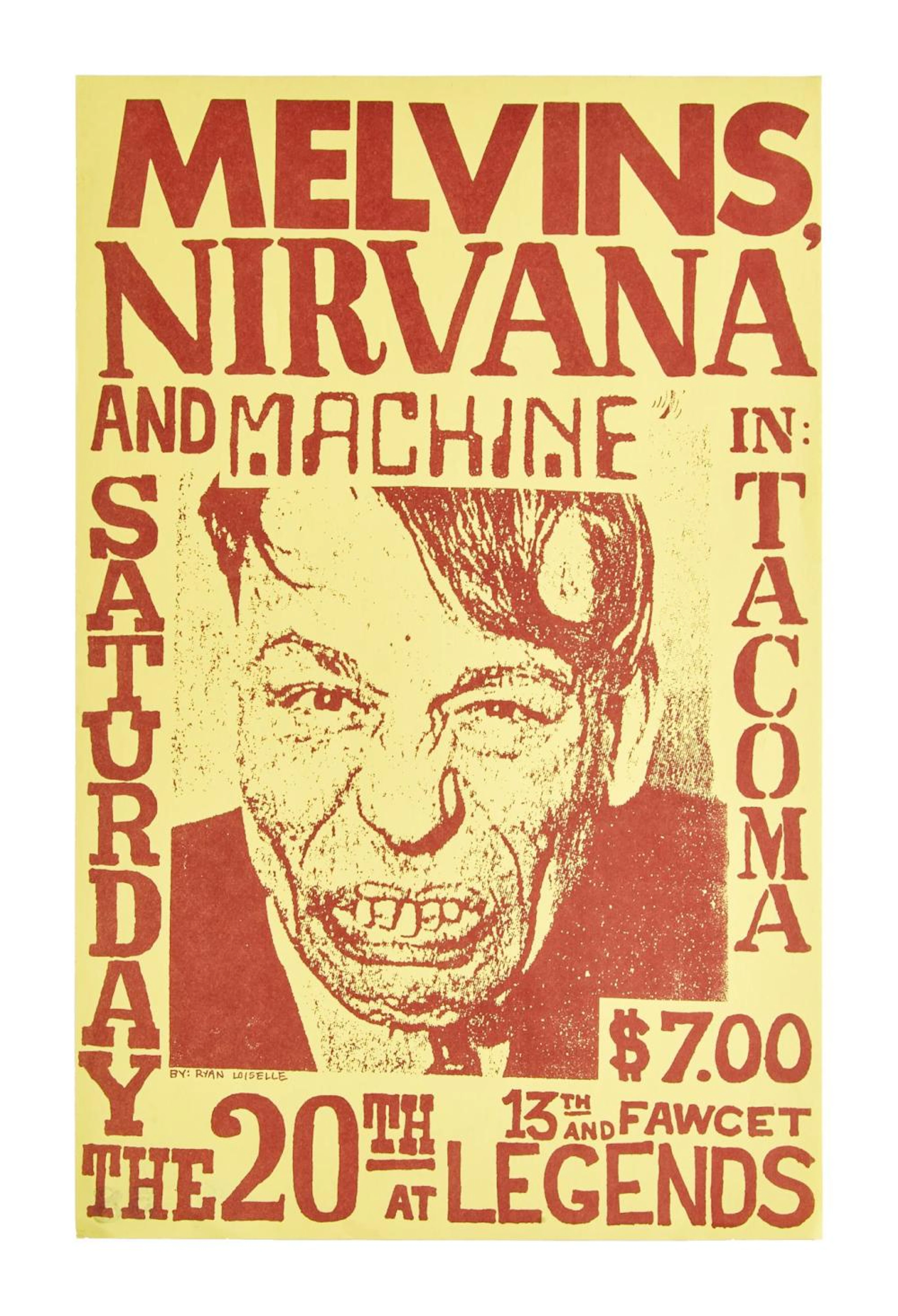 IRVANA | 1990 LEGENDS NITE CLUB CONCERT MINI-POSTER, FLYERS, AND TICKET STUB