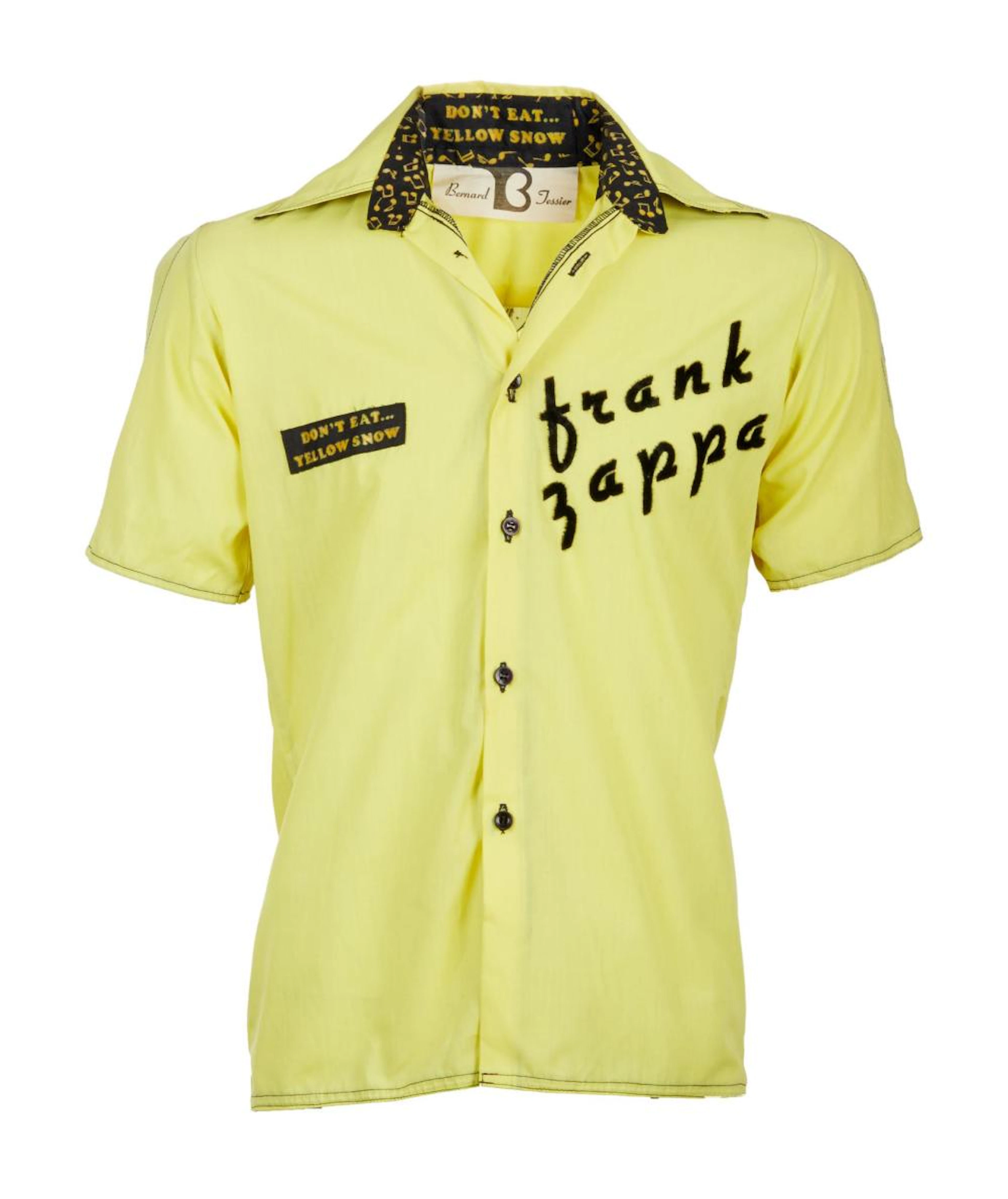 FRANK ZAPPA | 1974 "DON'T EAT YELLOW SNOW" SHIRT