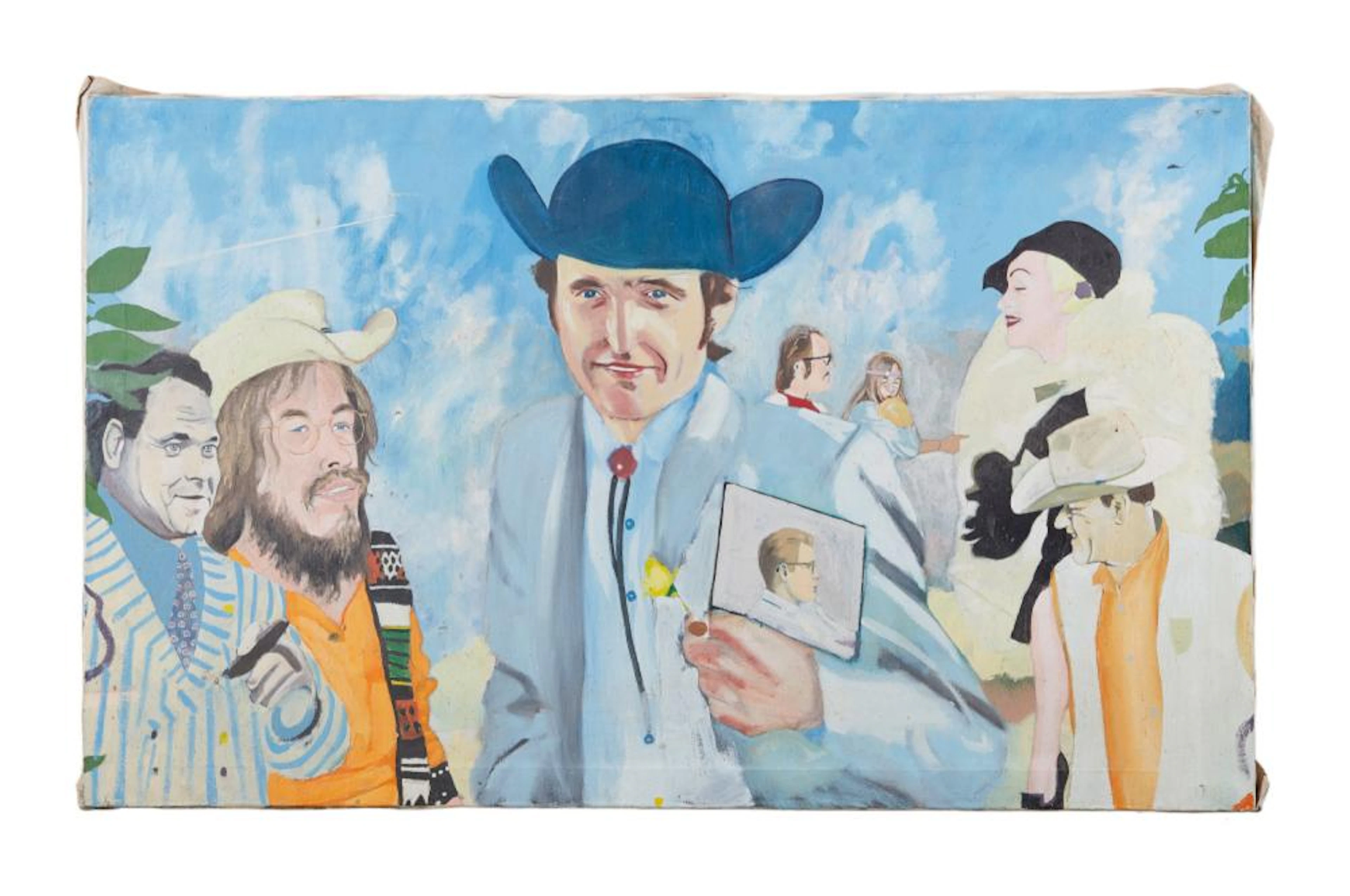 DENNIS HOPPER | INSCRIBED MICHAEL MURPHY PORTRAIT PAINTING