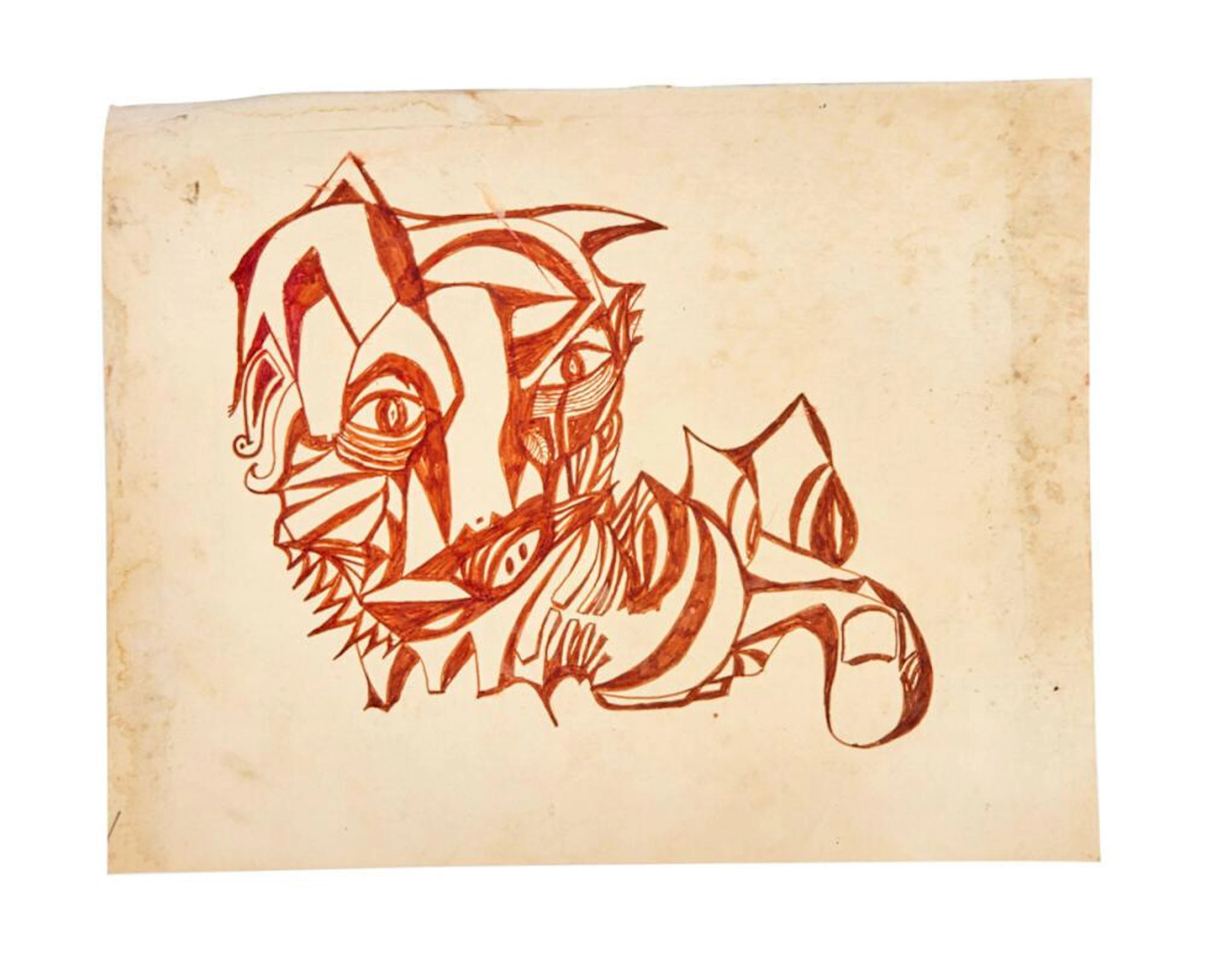 DENNIS HOPPER | ORIGINAL ABSTRACT DRAWING