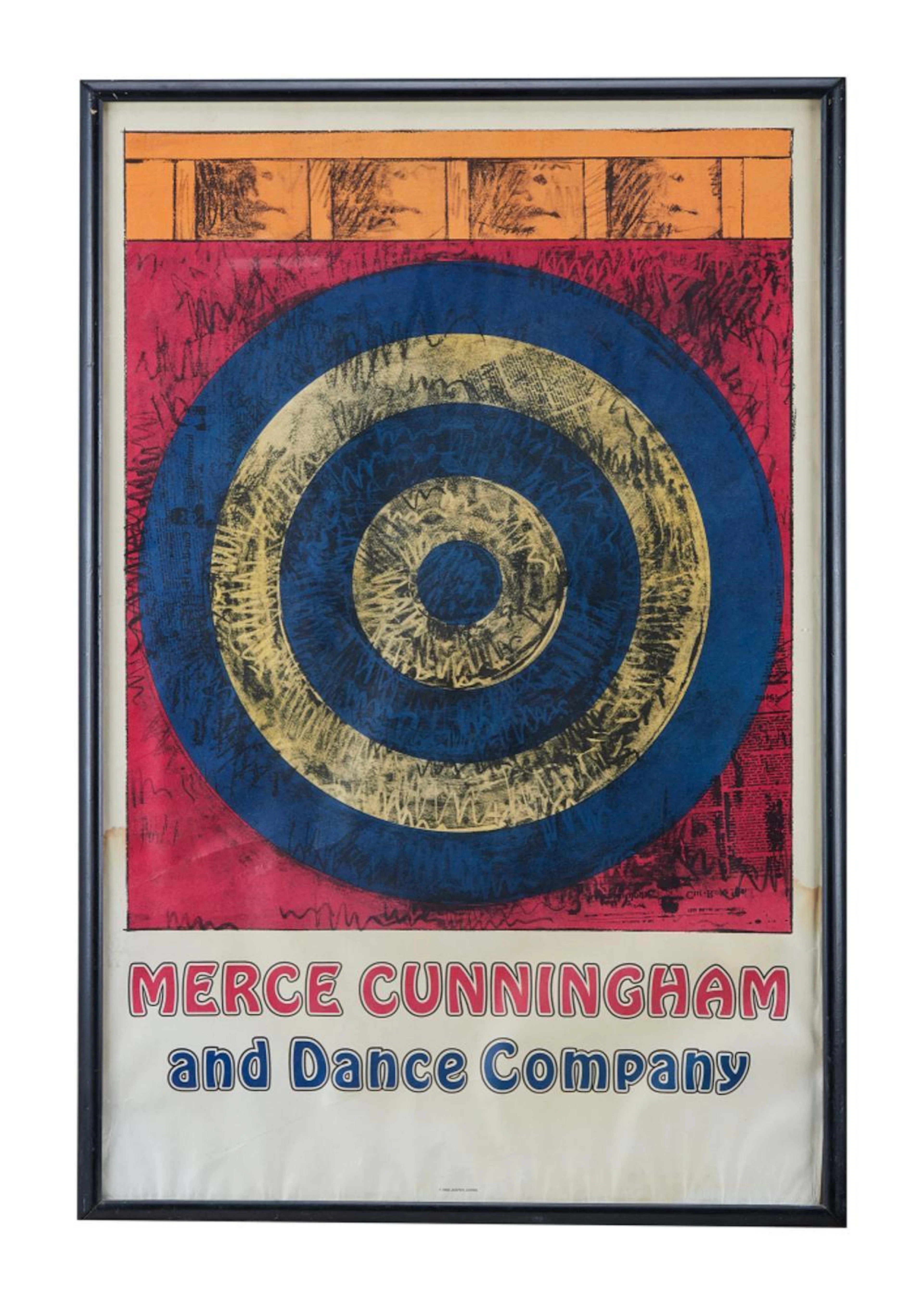 DENNIS HOPPER | JASPER JOHNS "MERCE CUNNINGHAM AND DANCE COMPANY" POSTER