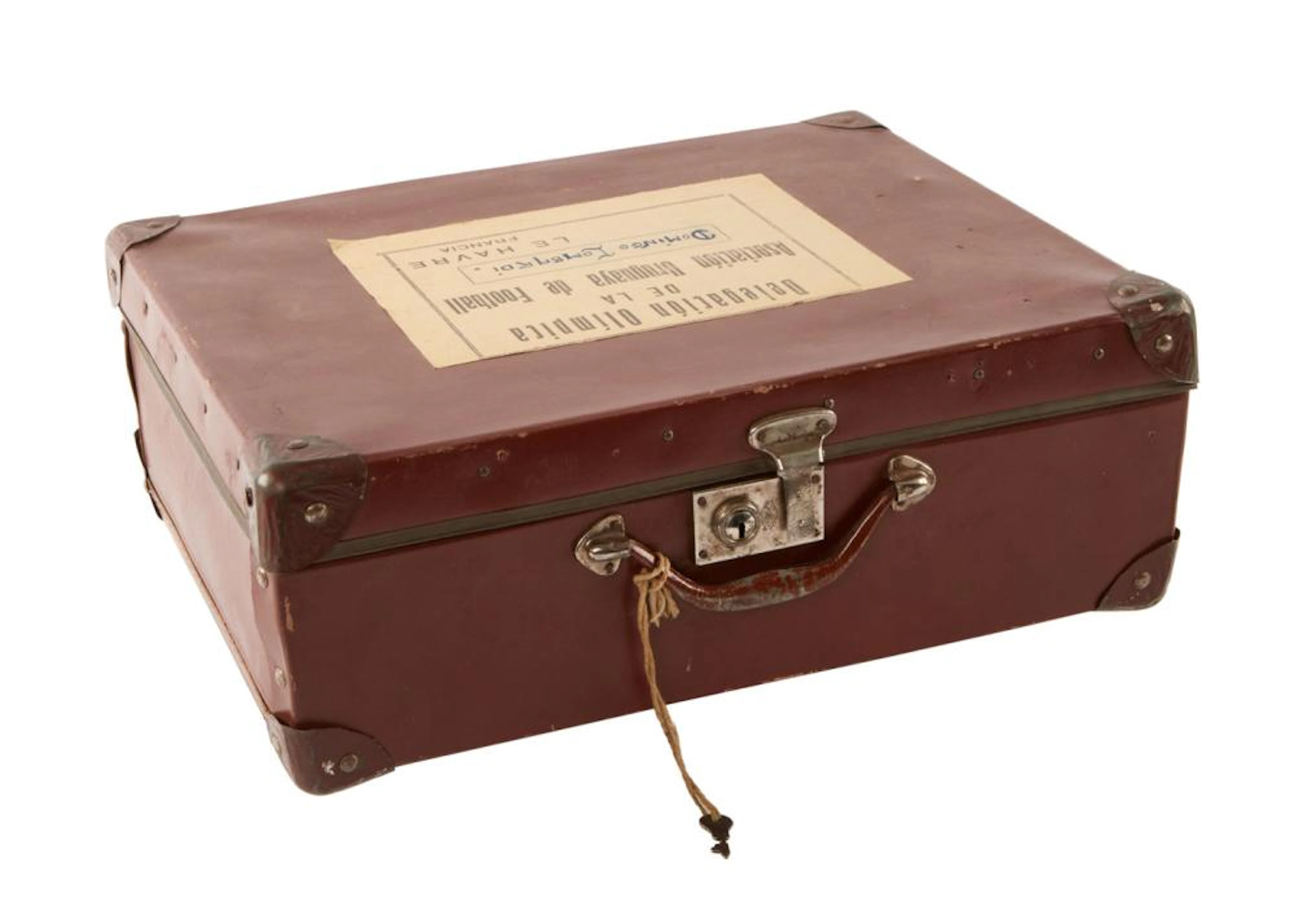DOMINGO LOMBARDI: 1928 AMSTERDAM OLYMPICS REFEREE-PLAYERS BAG