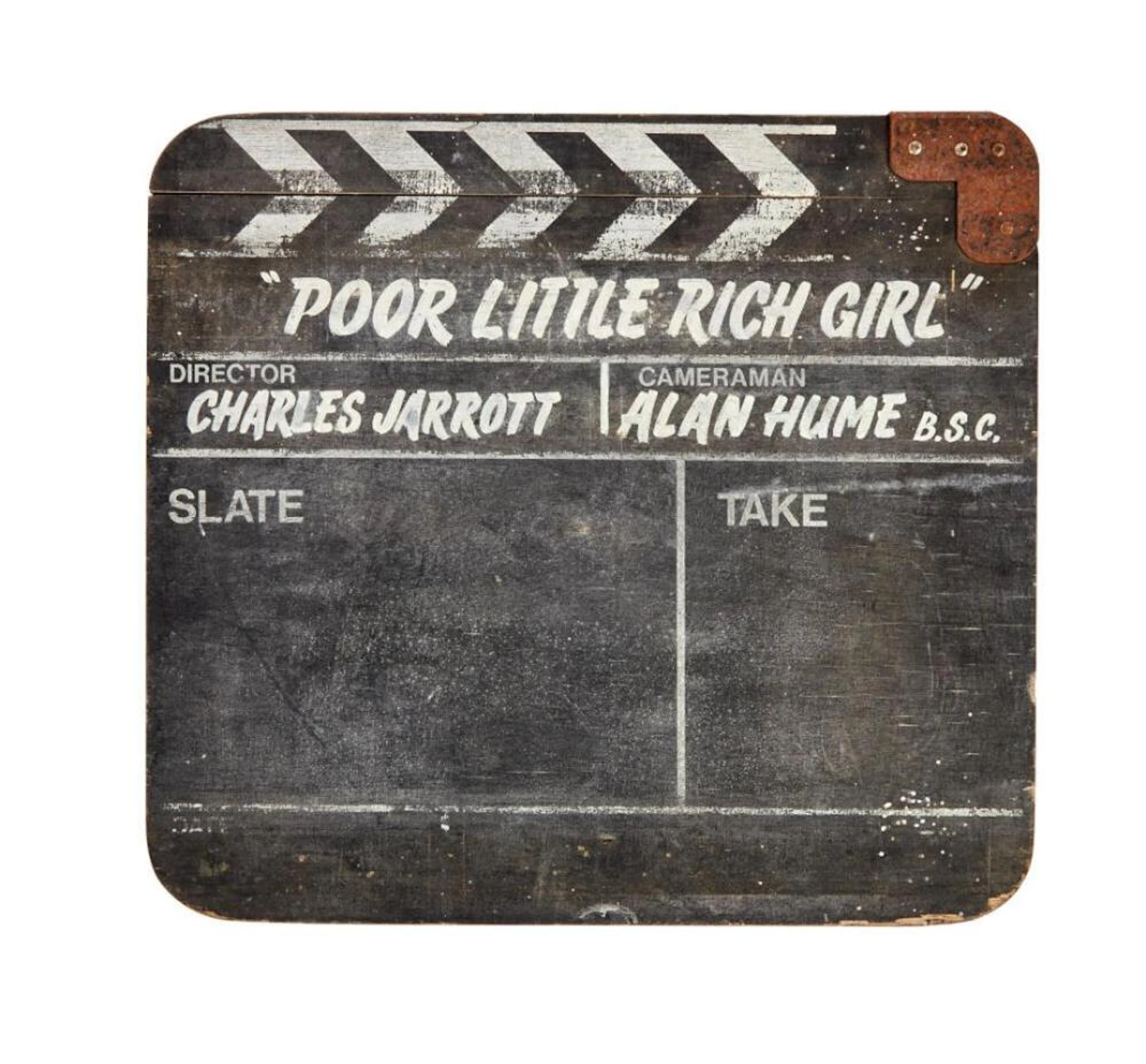 POOR LITTLE RICH GIRL - THE BARBARA HUTTON STORY | PAIR OF CLAPPERBOARDS