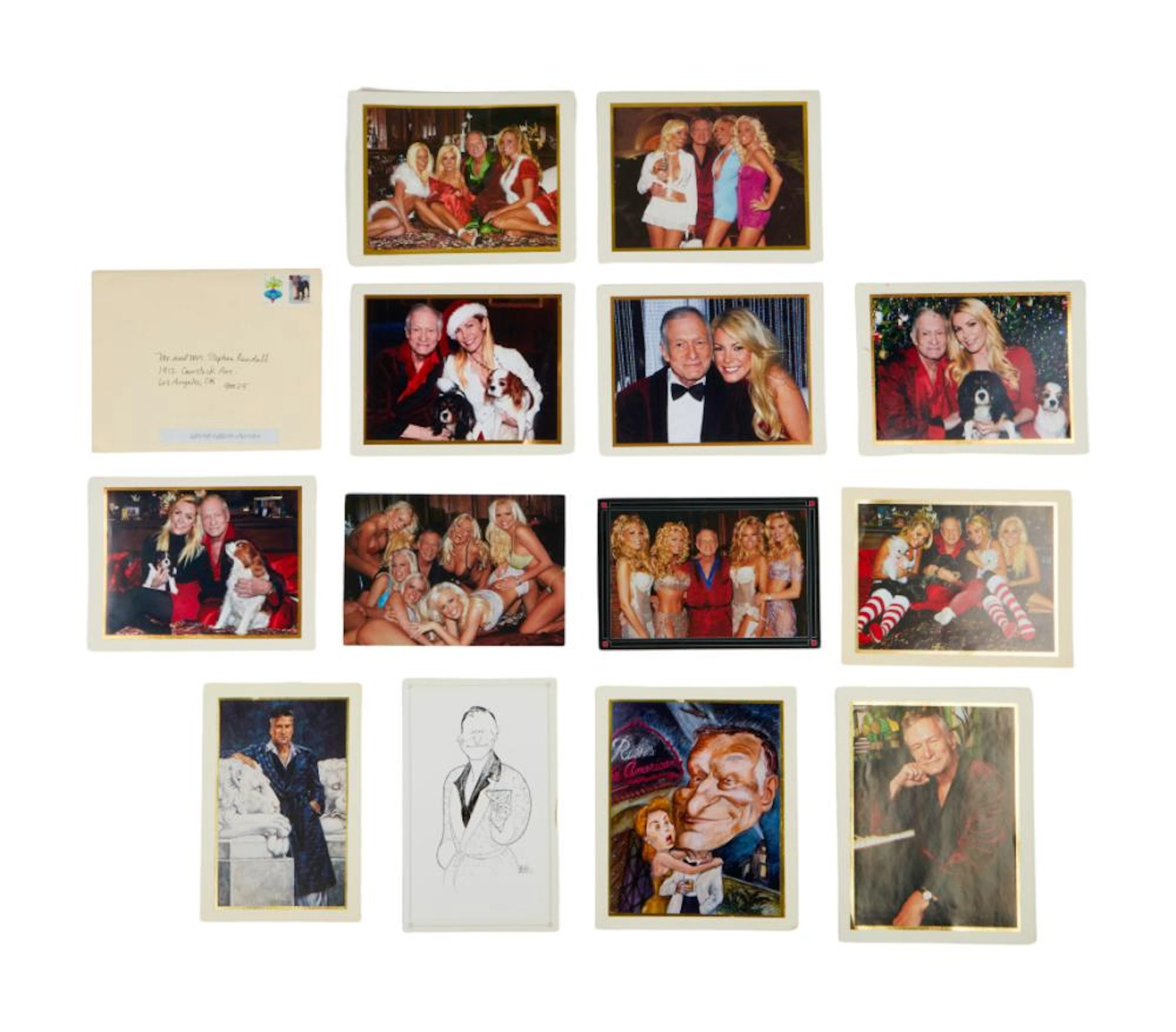 PLAYBOY | HUGH HEFNER HOLIDAY GREETINGS CARDS AND PAJAMA PARTY INVITATIONS