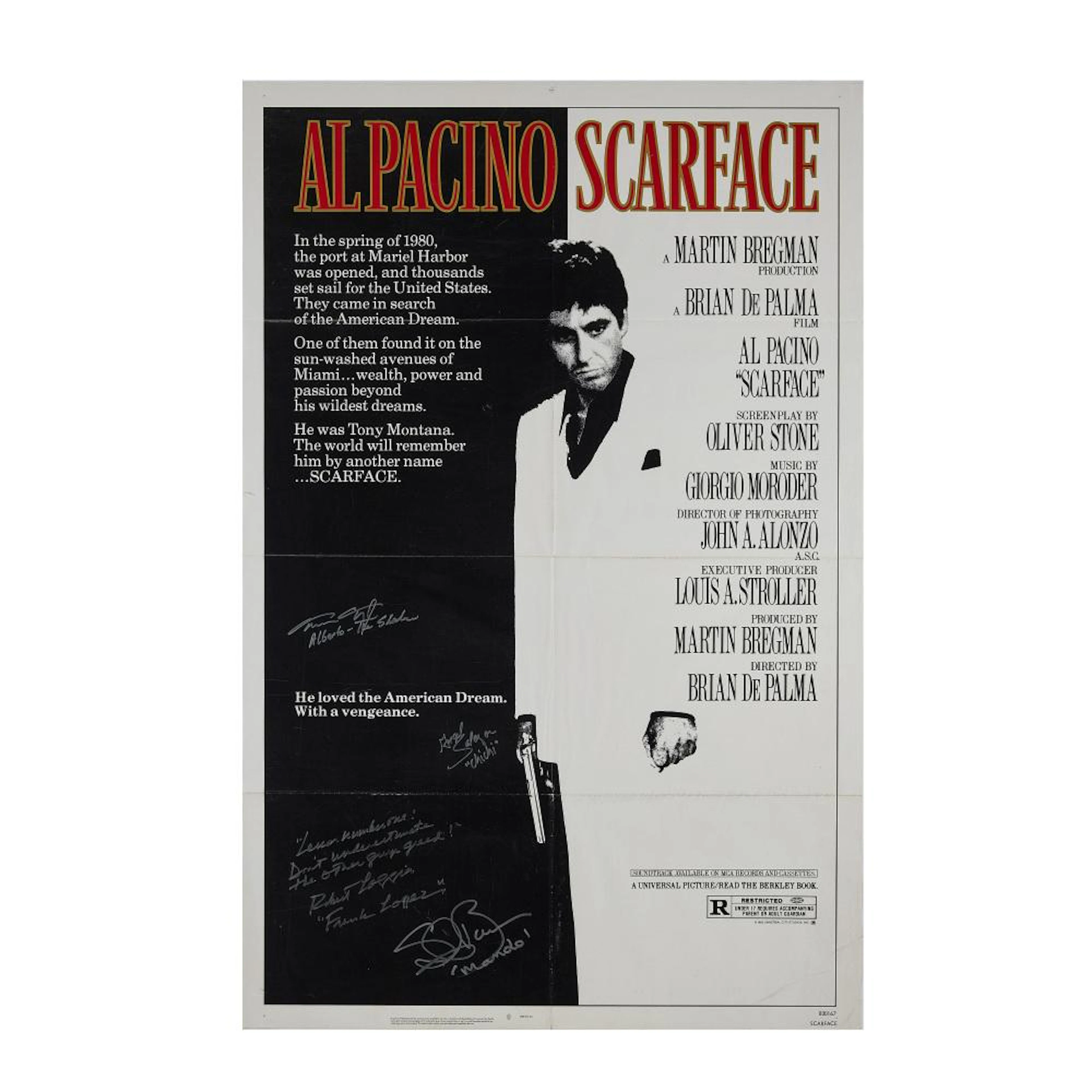 SCARFACE | CAST SIGNED FILM POSTER