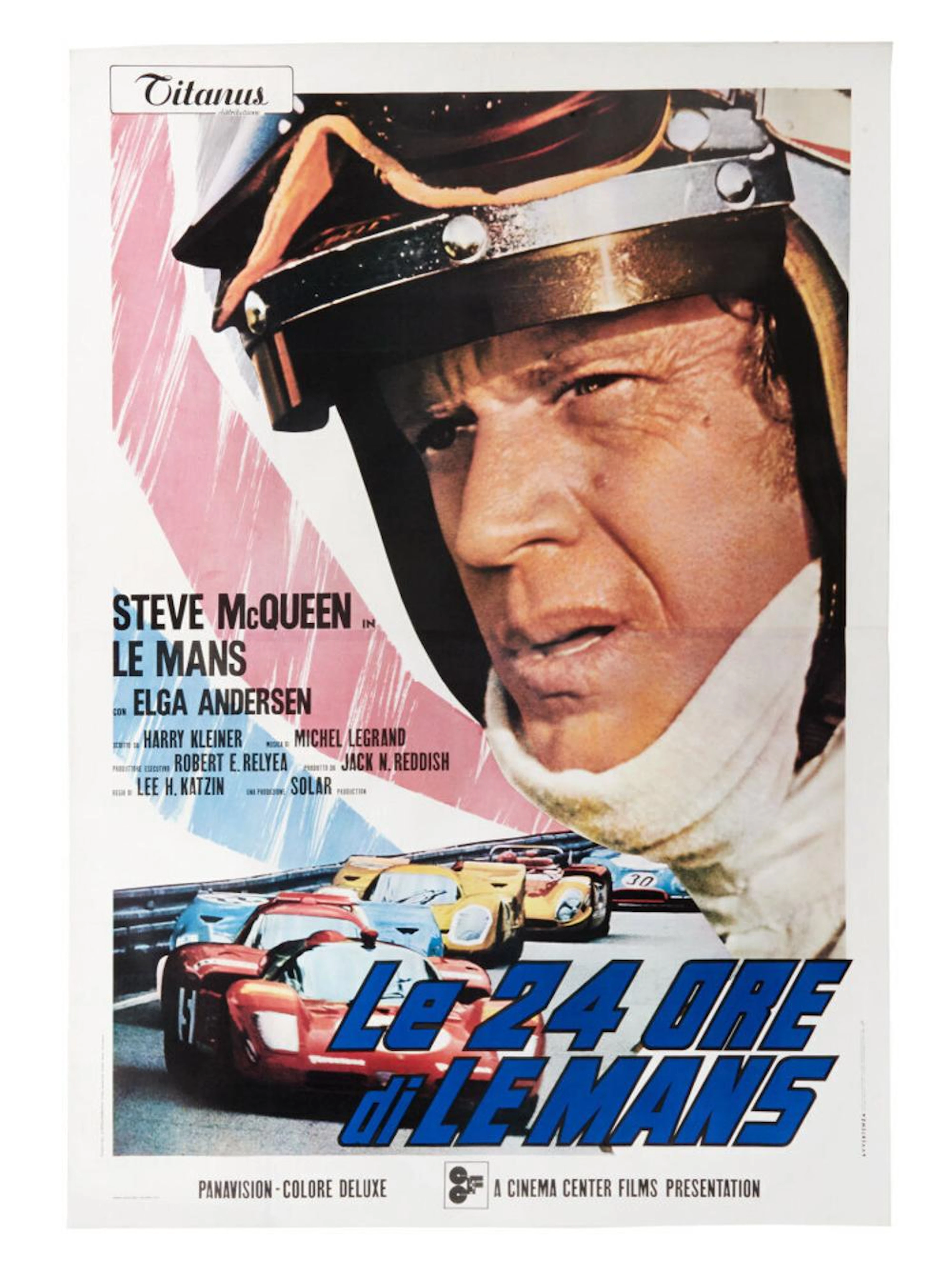 LE MANS | LINEN-BACKED ITALIAN FILM POSTER (2 PANEL)