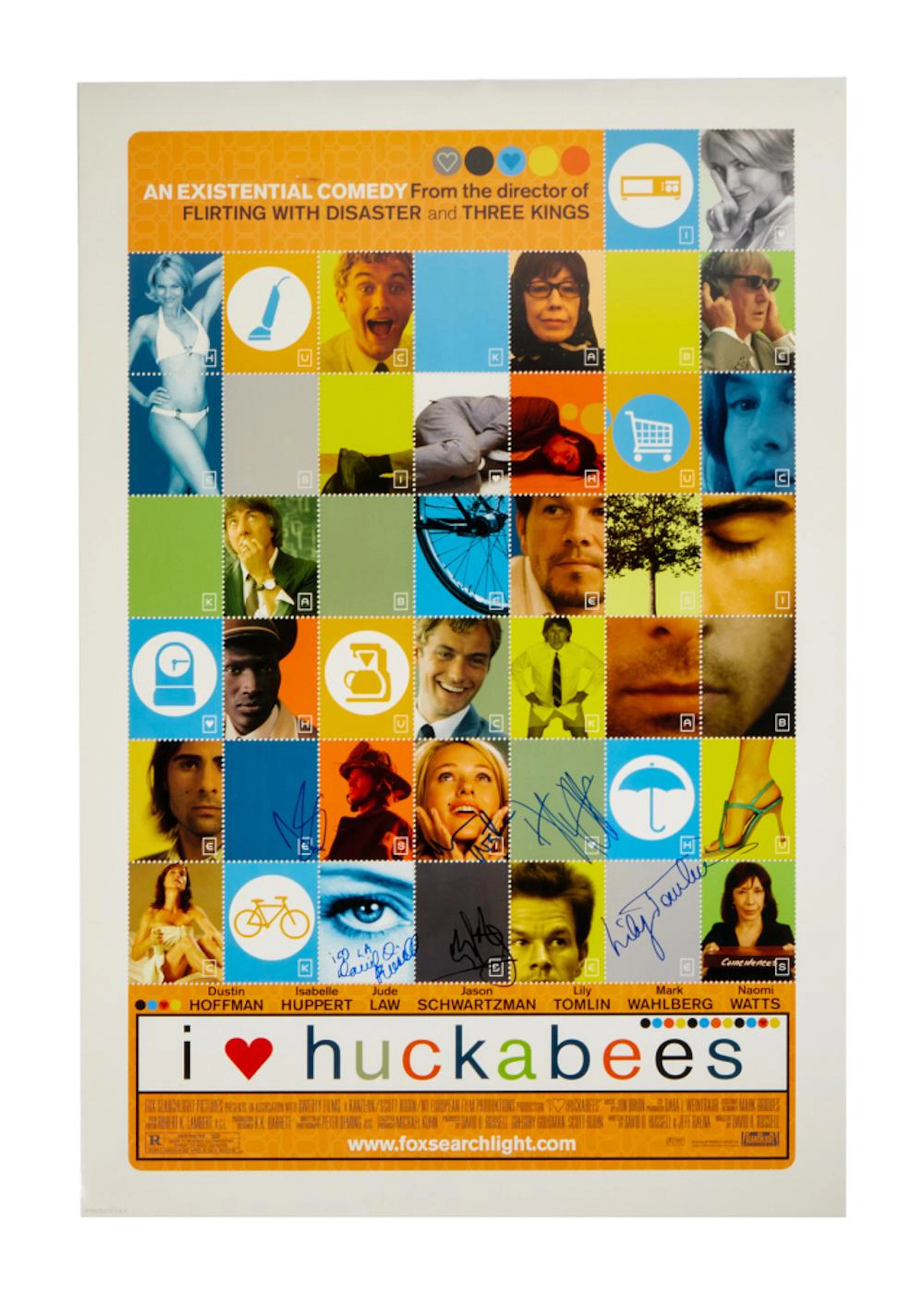 I HEART HUCKABEES | CAST AND DIRECTOR-SIGNED POSTER
