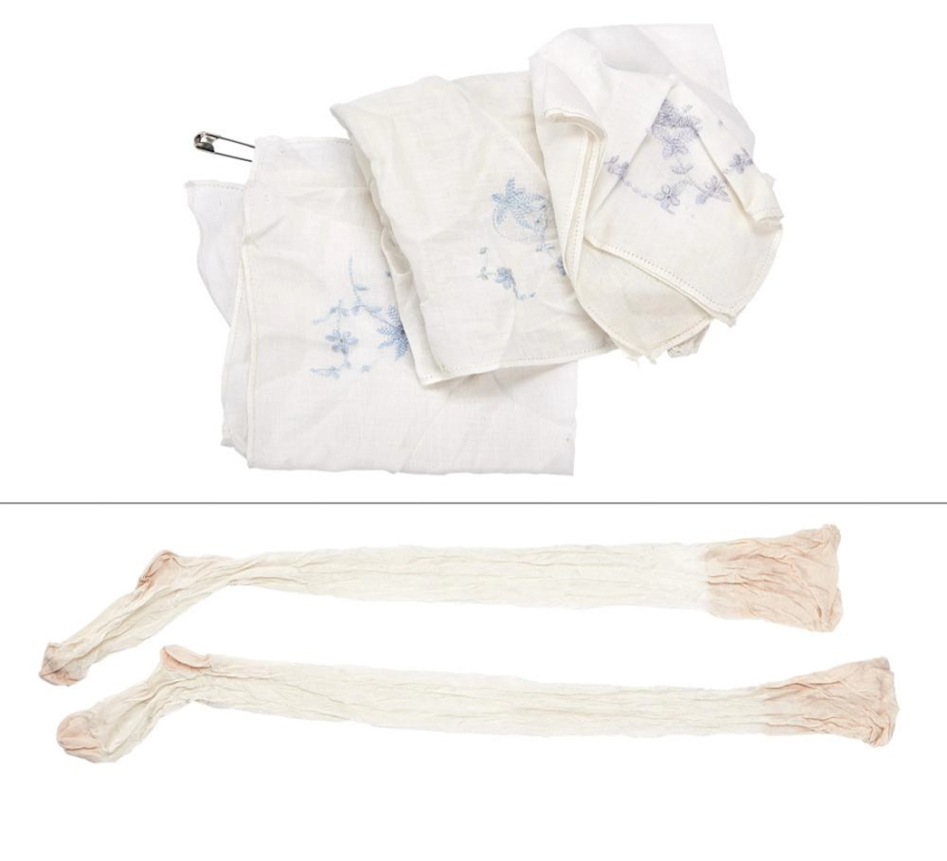 SHANGHAI SURPRISE | MADONNA "GLORIA TATLOCK" SILK STOCKINGS AND HANDKERCHIEFS