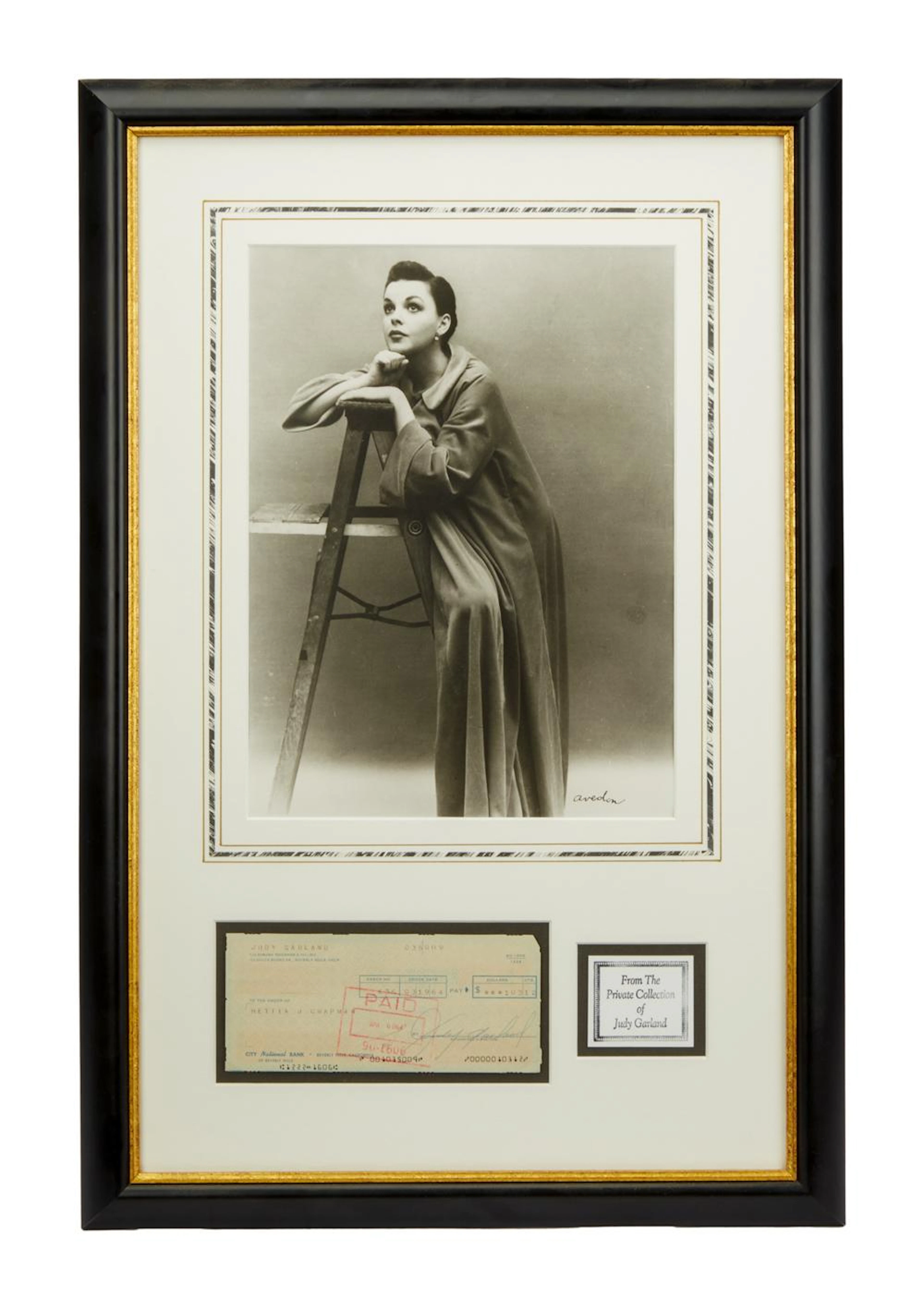 Judy Garland | Signed Check