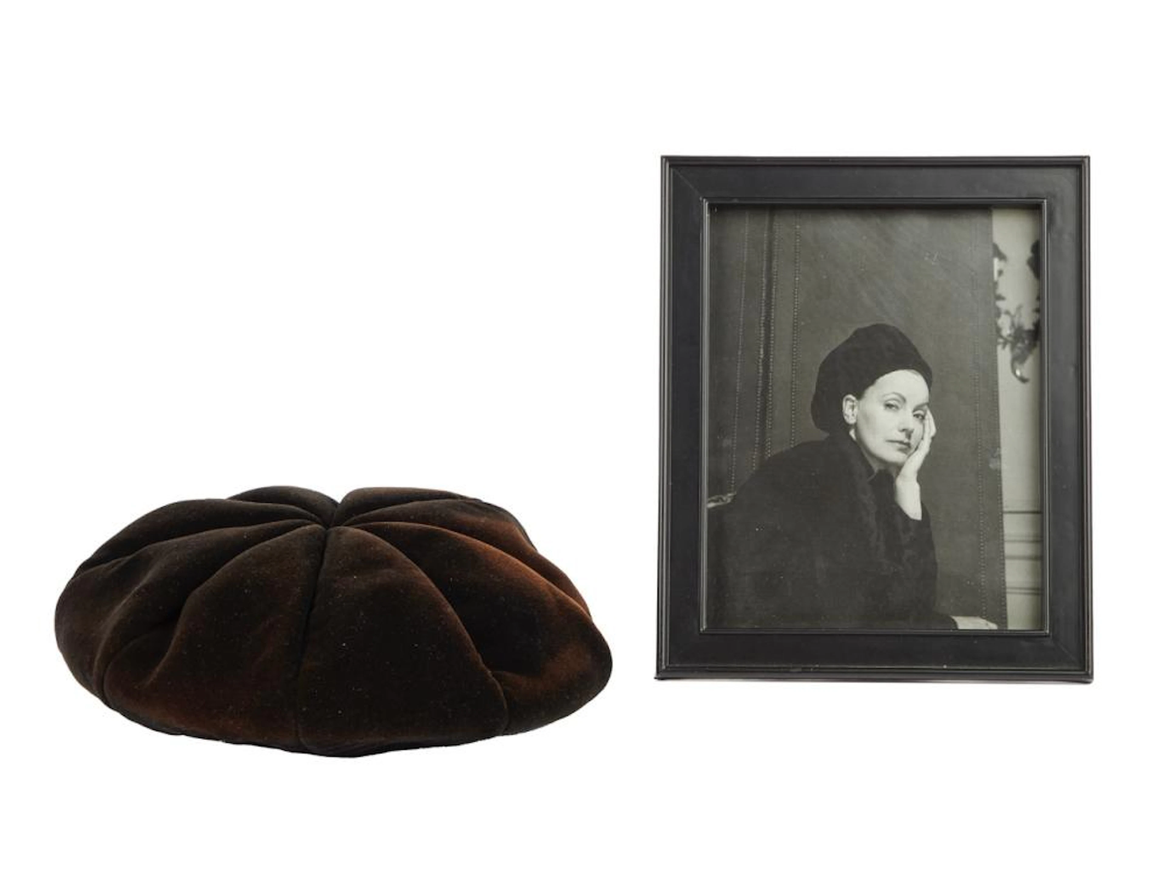 Greta Garbo | Black Velvet Beret