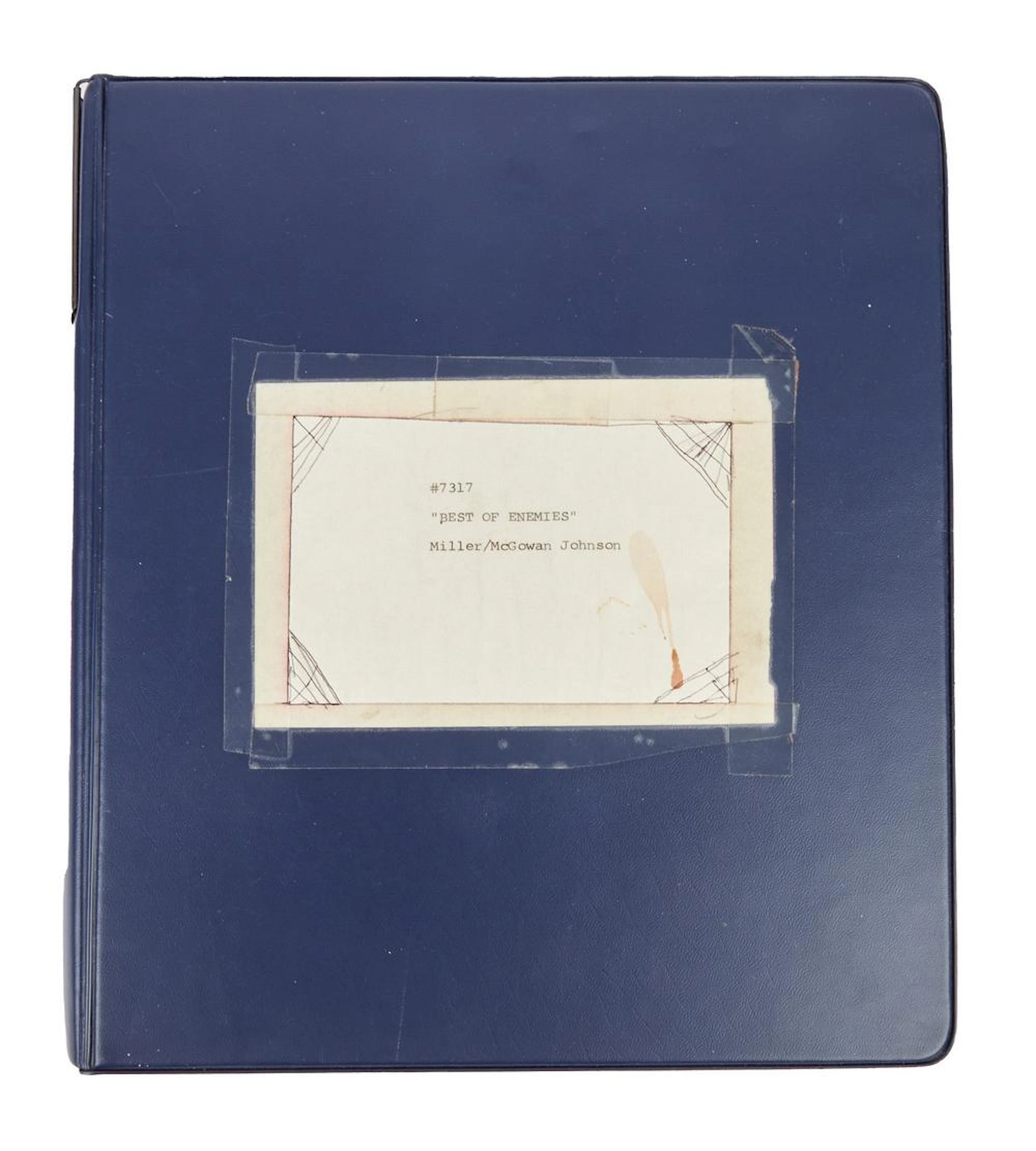 The Mary Tyler Moore Show | Allan Burns "Best of Enemies" Production Binder