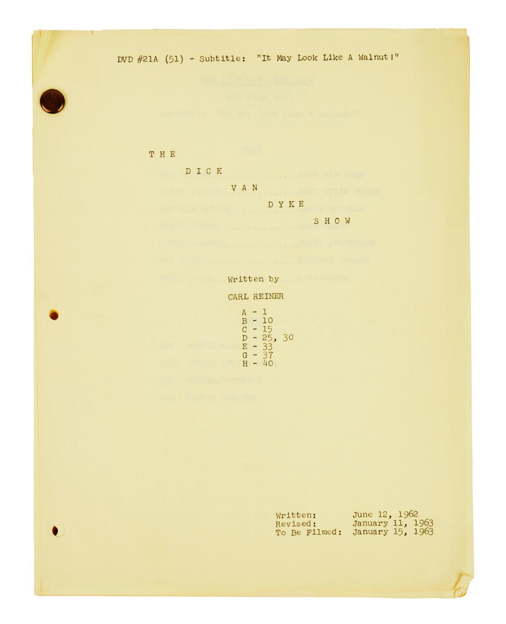 The Dick Van Dyke Show | "It May Look Like A Walnut" Script