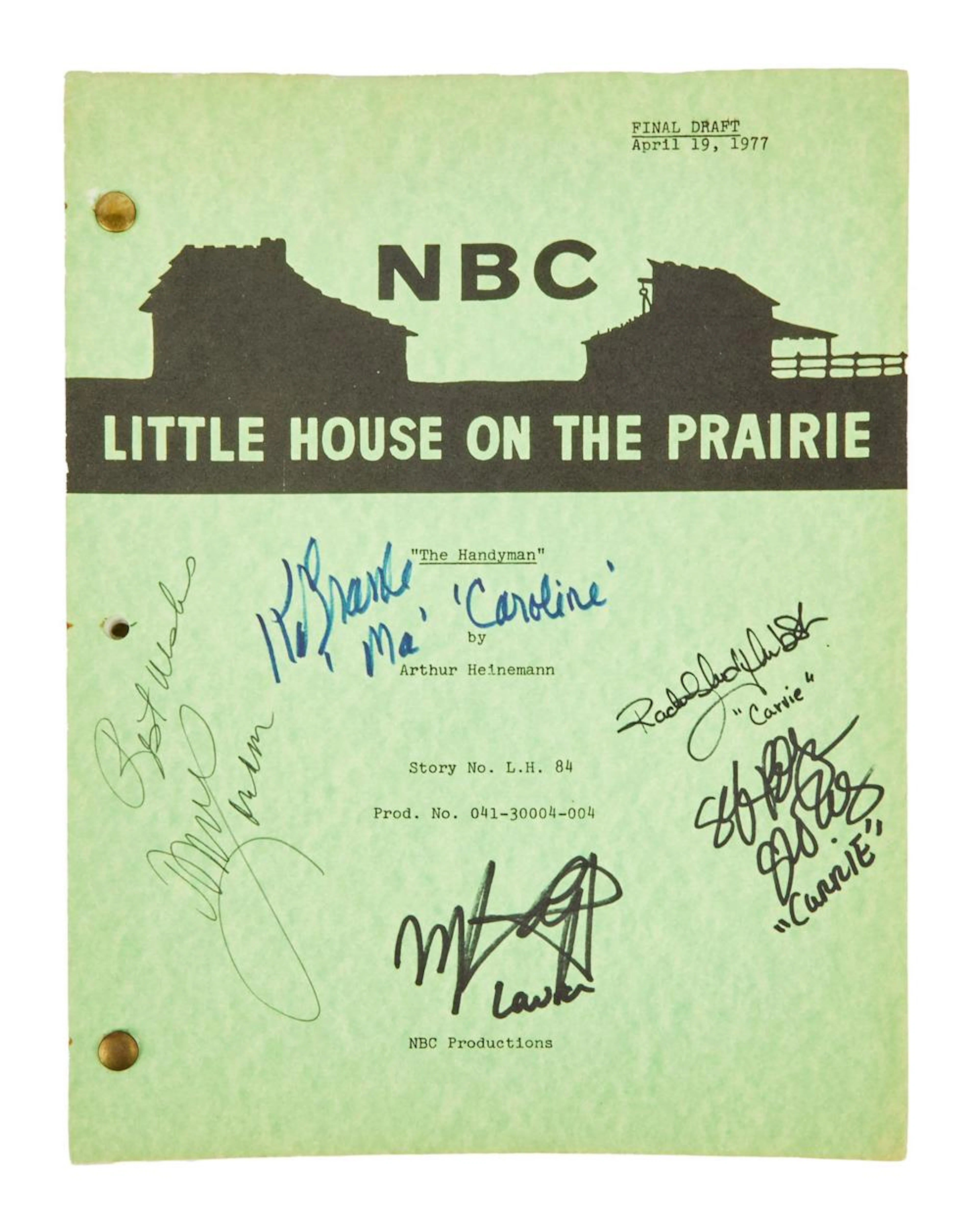 Little House On The Prairie | Cast-Signed "The Handyman" Script