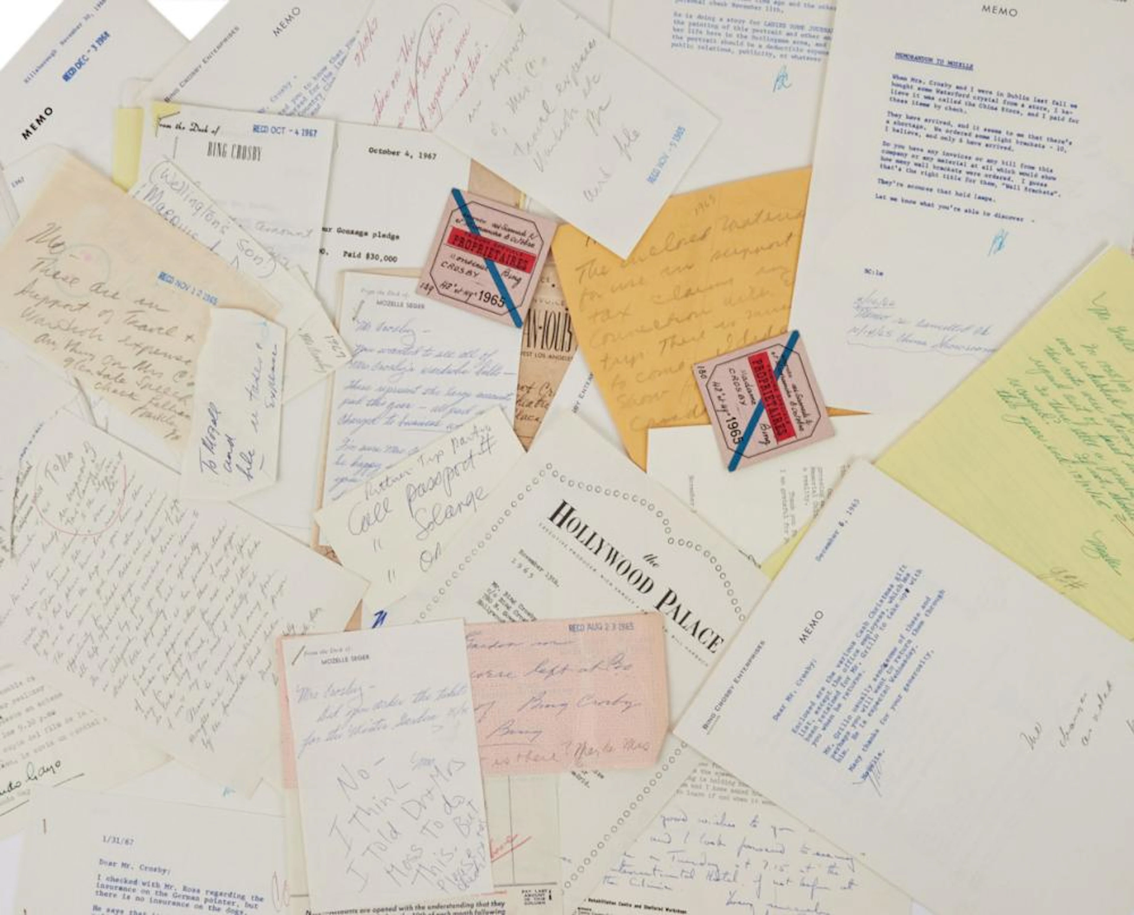 Bing Crosby | Assorted Bookkeeping Files