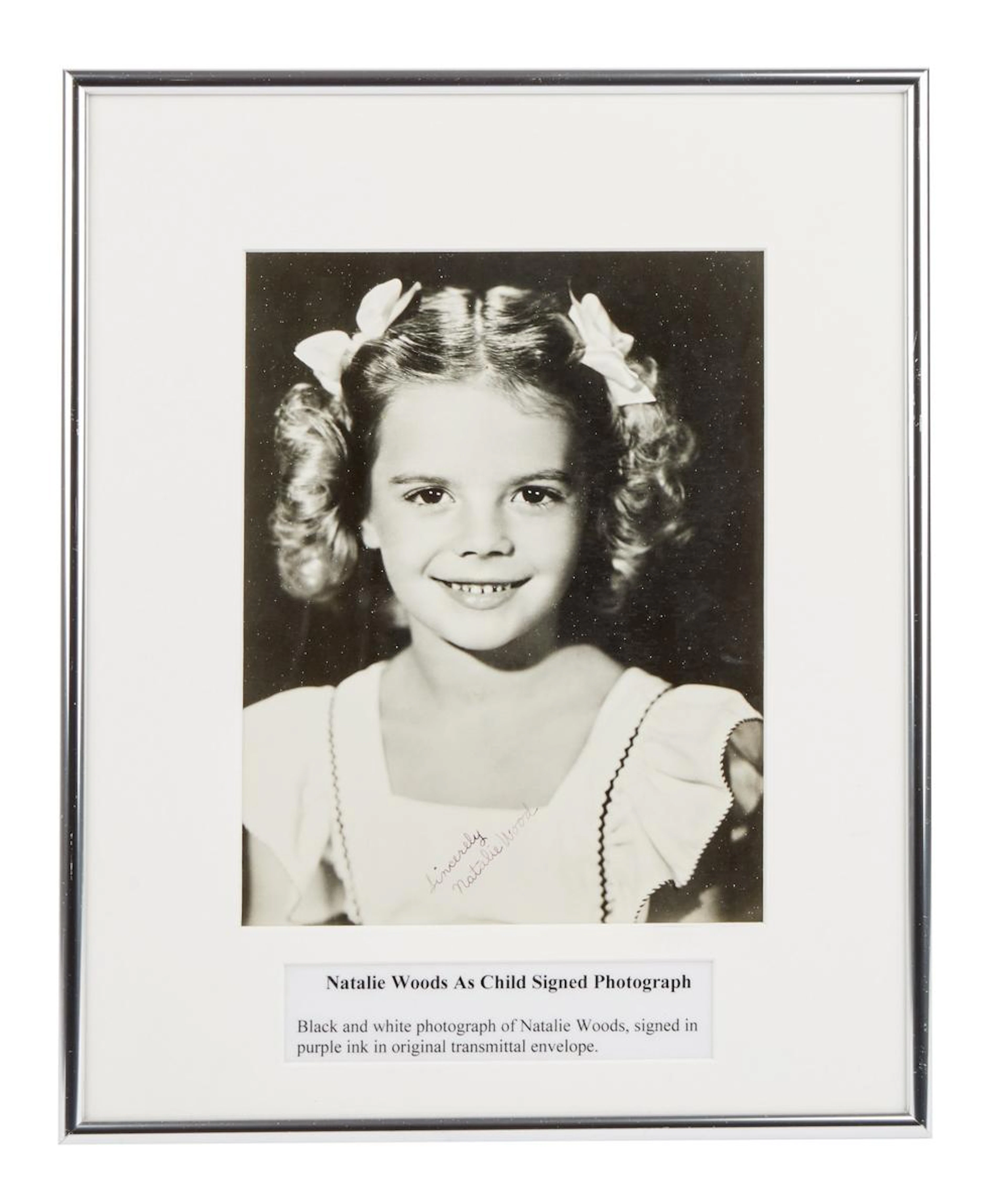 atalie Wood | Signed Childhood Photograph