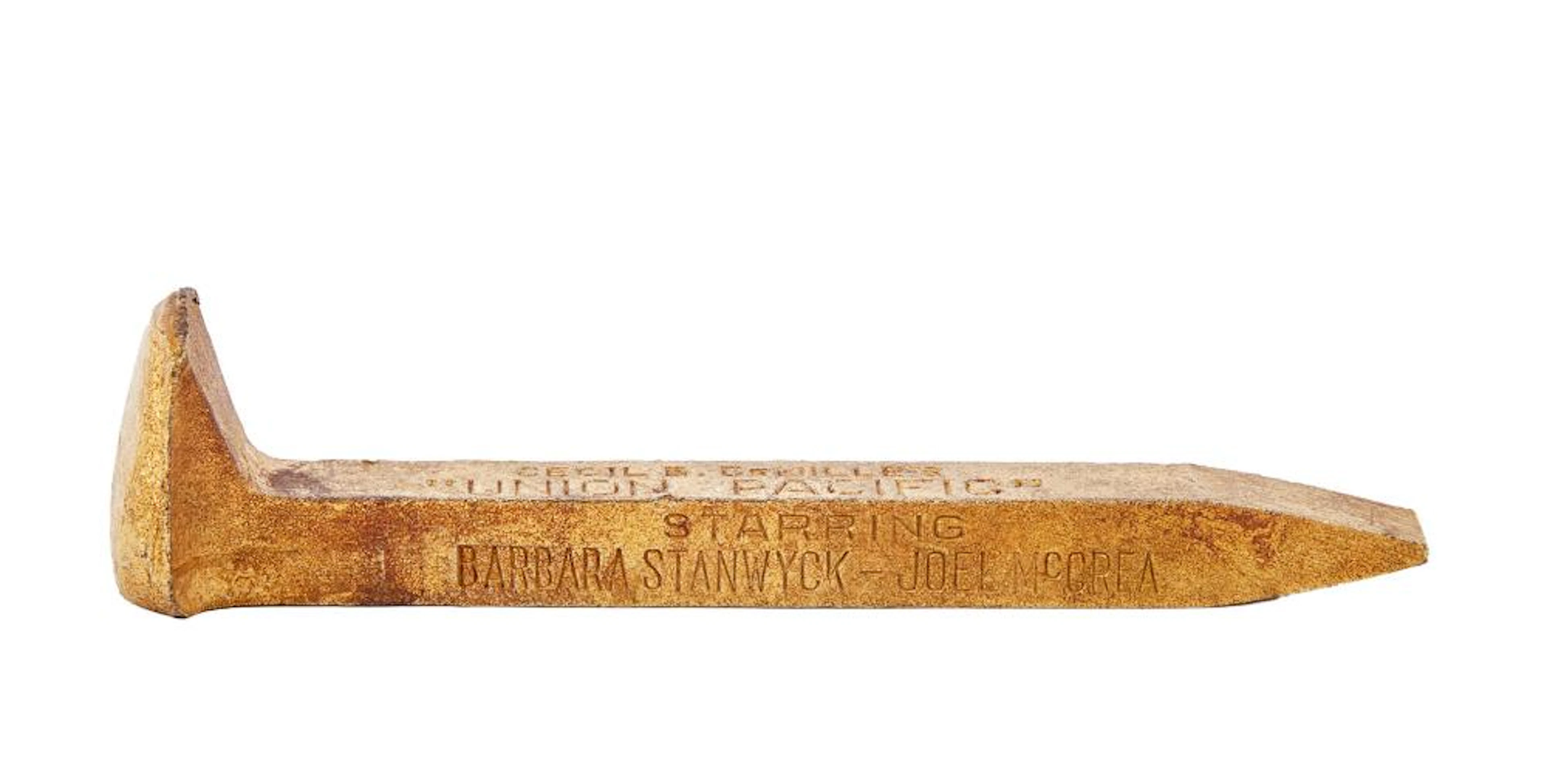 Cecil B. Demille | "Union Pacific" Promotional Railroad Spike
