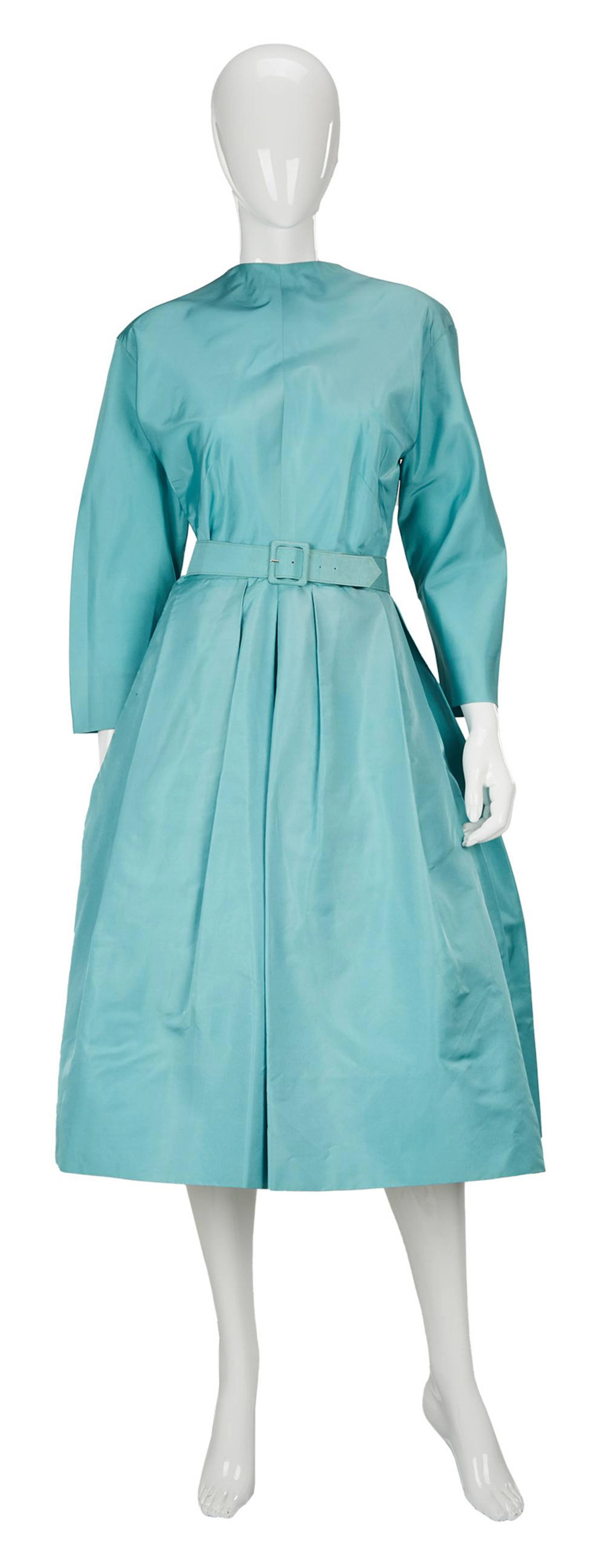 Greta Garbo | Aquamarine Silk Dress (With Book)