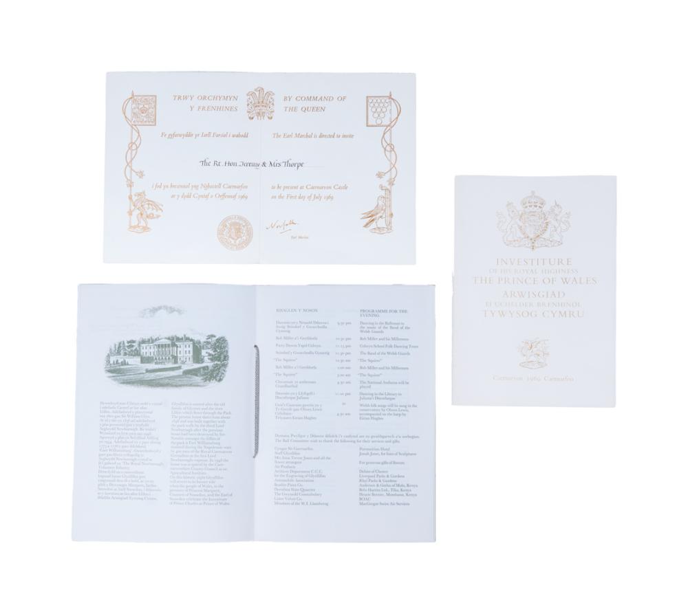 Prince Charles | 1969 Investiture Documents