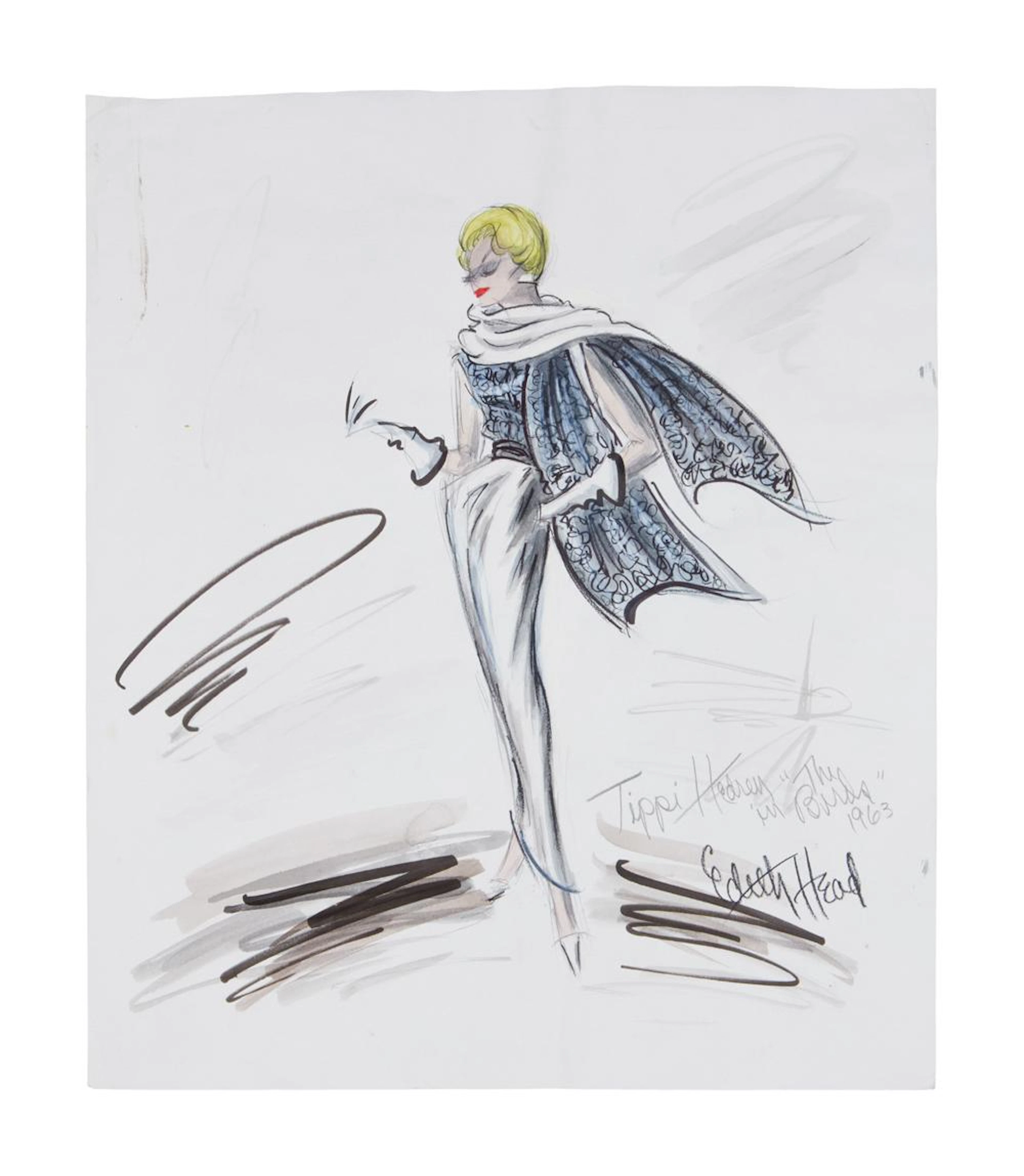 Tippi Hedren | Alfred Hitchcock "The Birds" Edith Head...