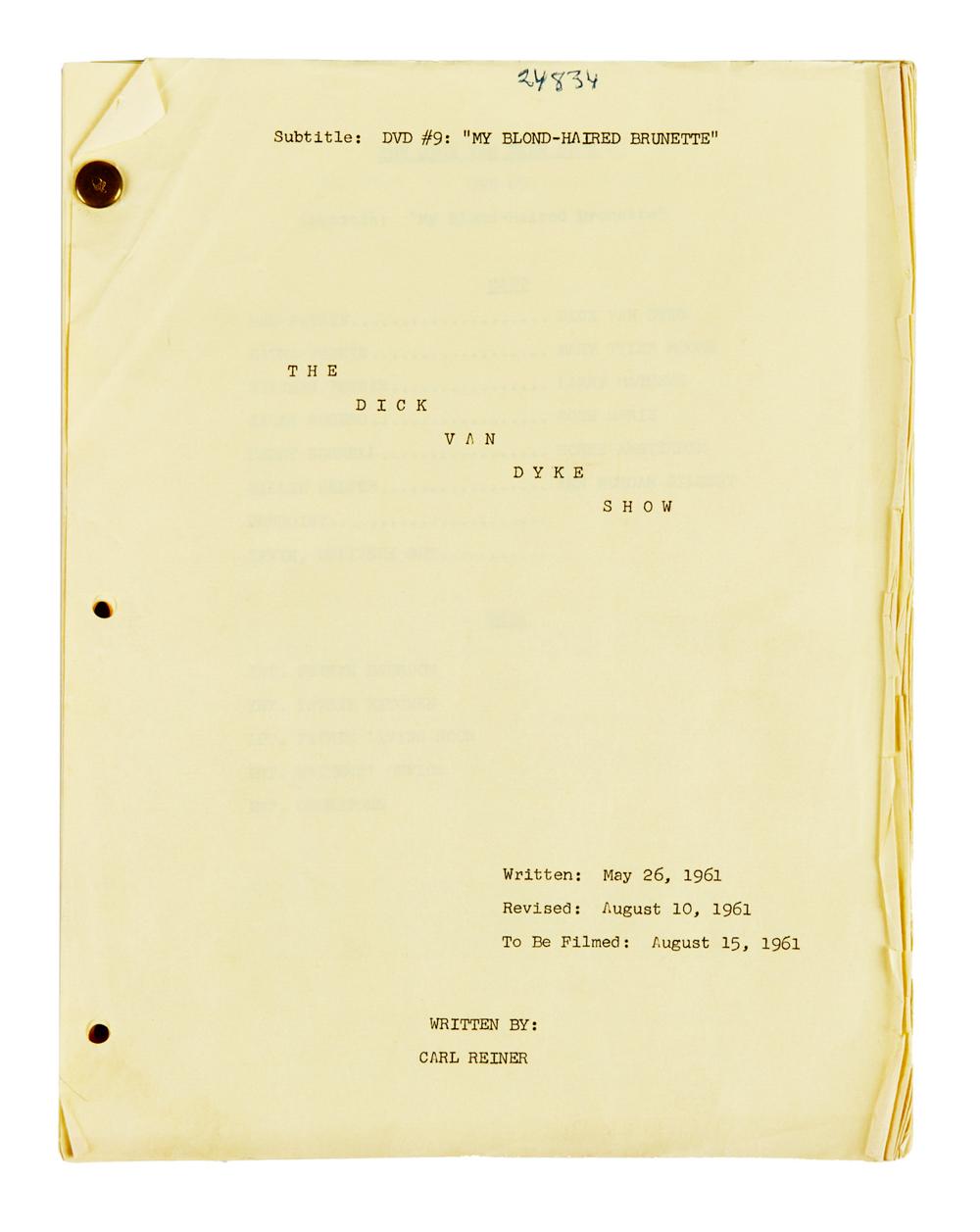 The Dick Van Dyke Show | "My Blonde-Haired Brunette" Script