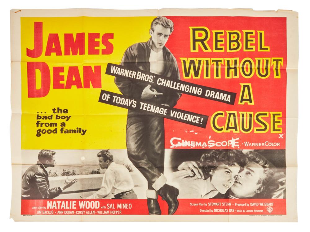 James Dean | "Rebel Without A Cause" British Quad Film Poster