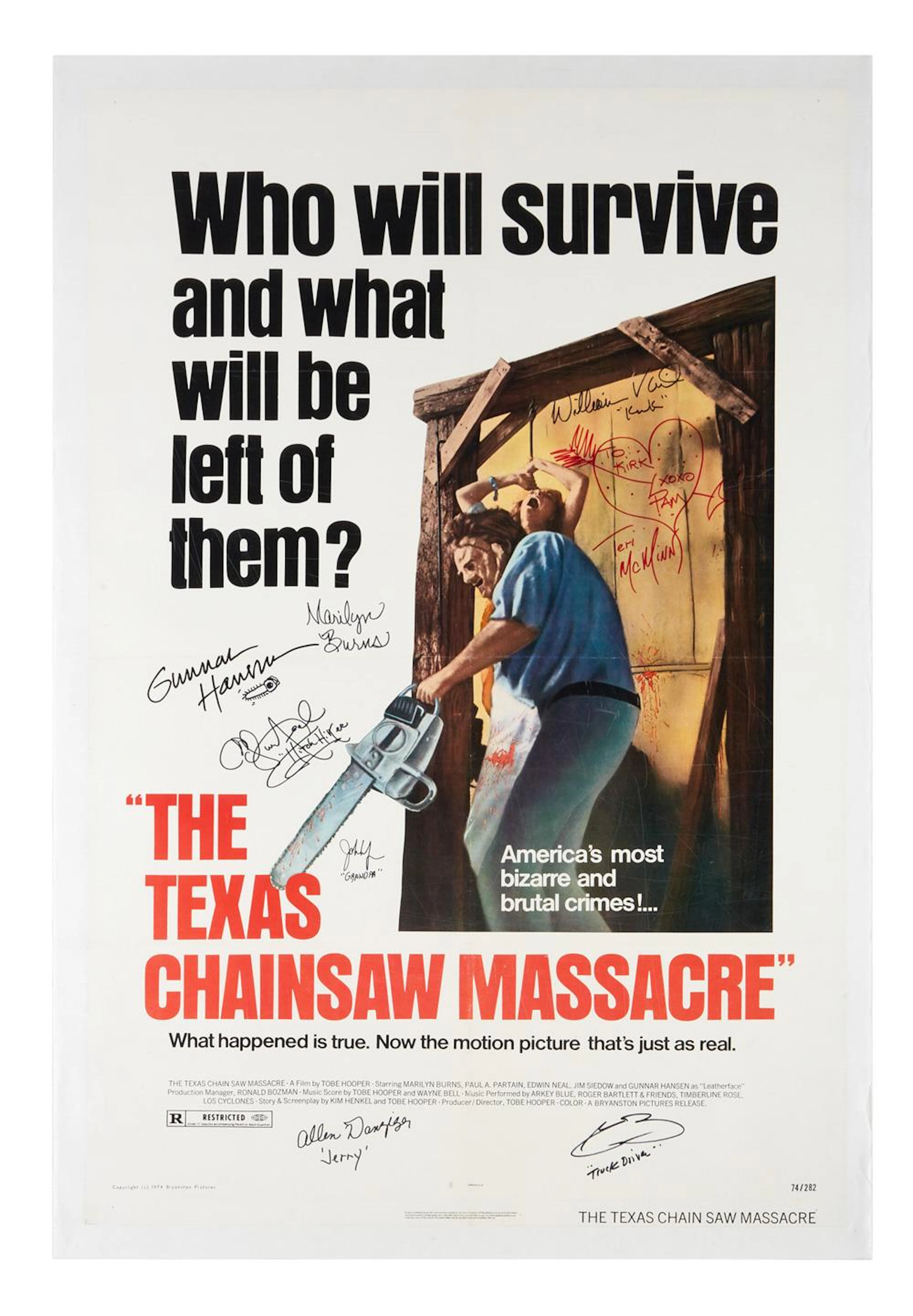 The Texas Chain Saw Massacre | Cast-Signed Film Poster