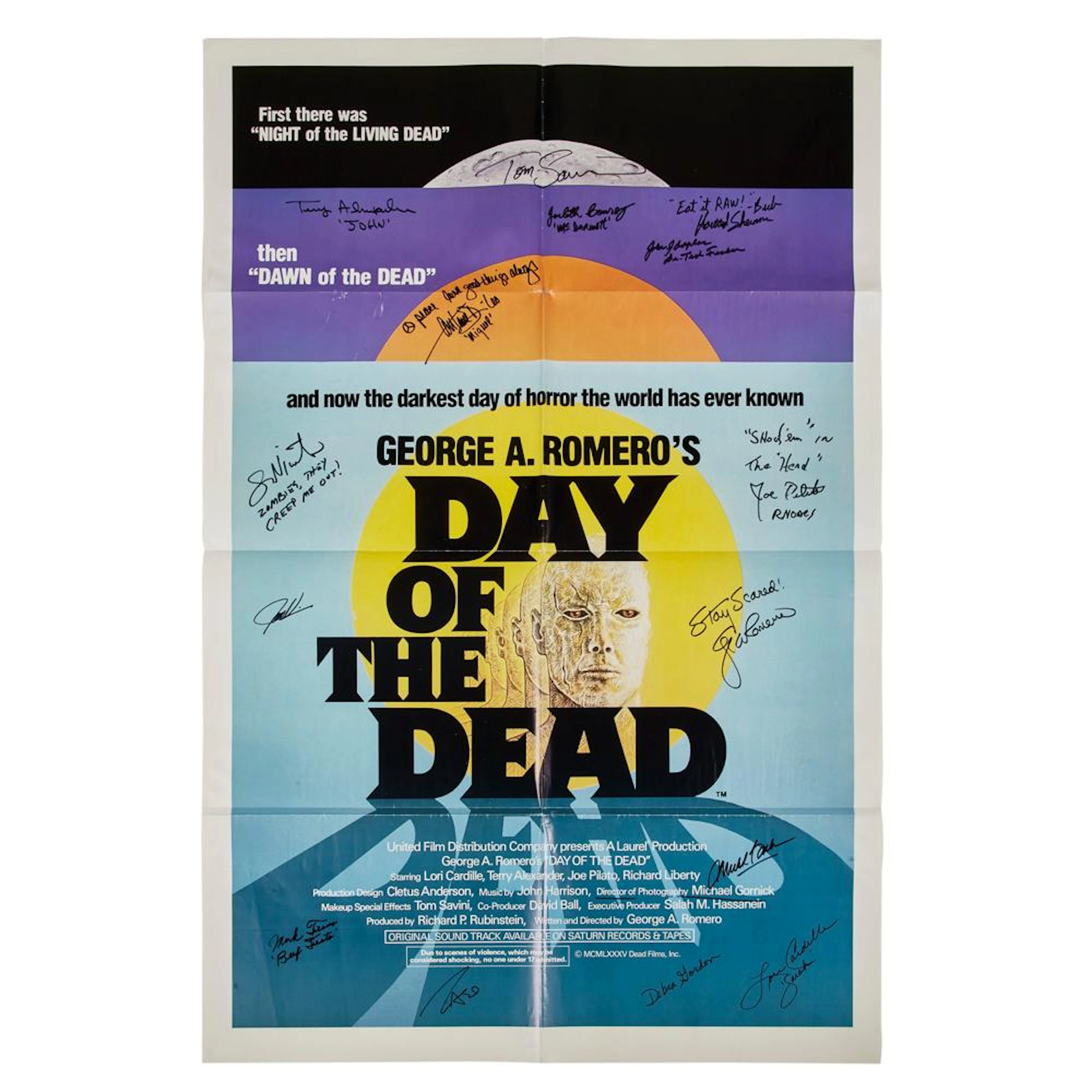Day Of The Dead | Cast-Signed Film Poster