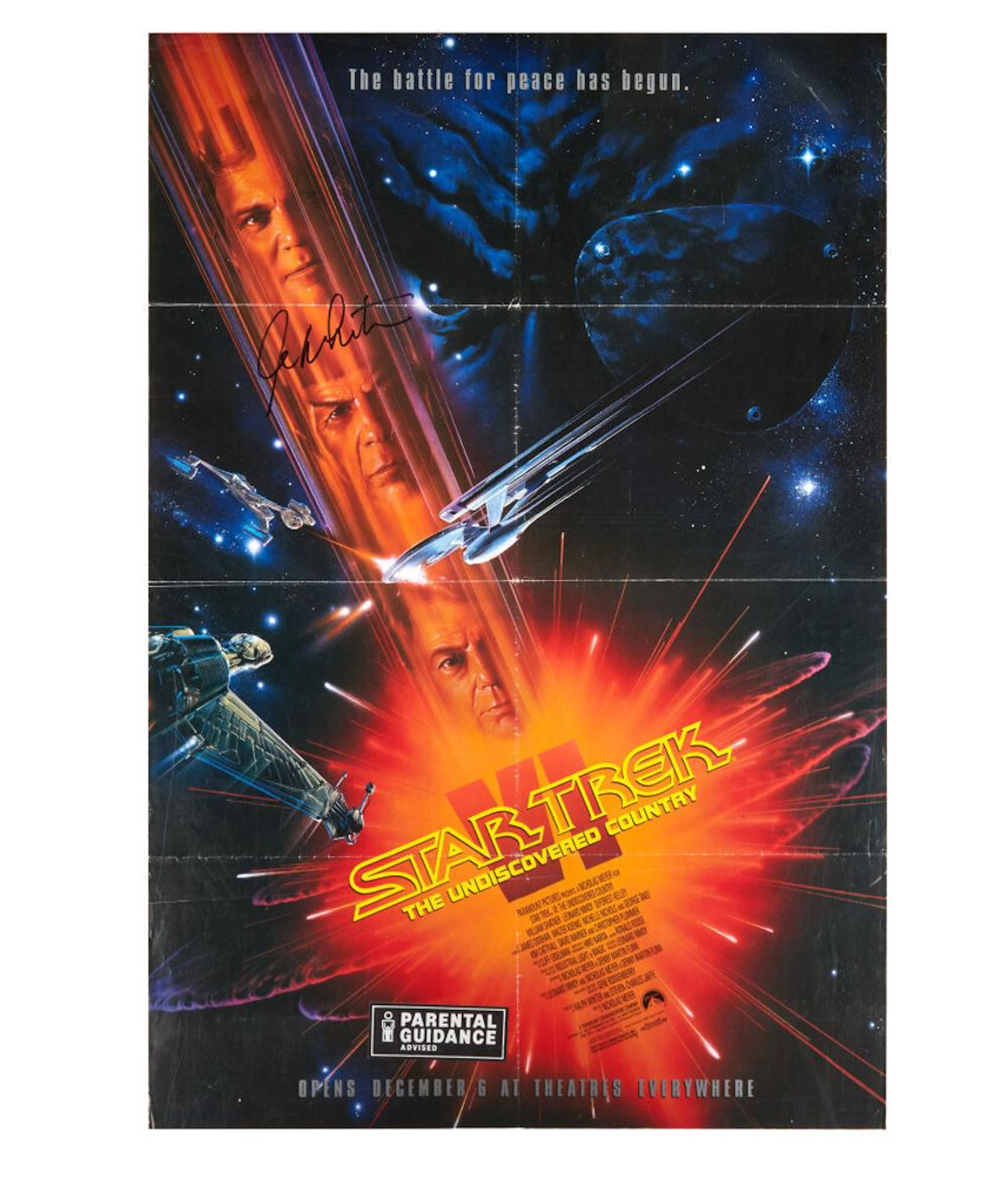 STAR TREK VI - THE UNDISCOVERED COUNTRY | WILLIAM SHATNER SIGNED FILM POSTER