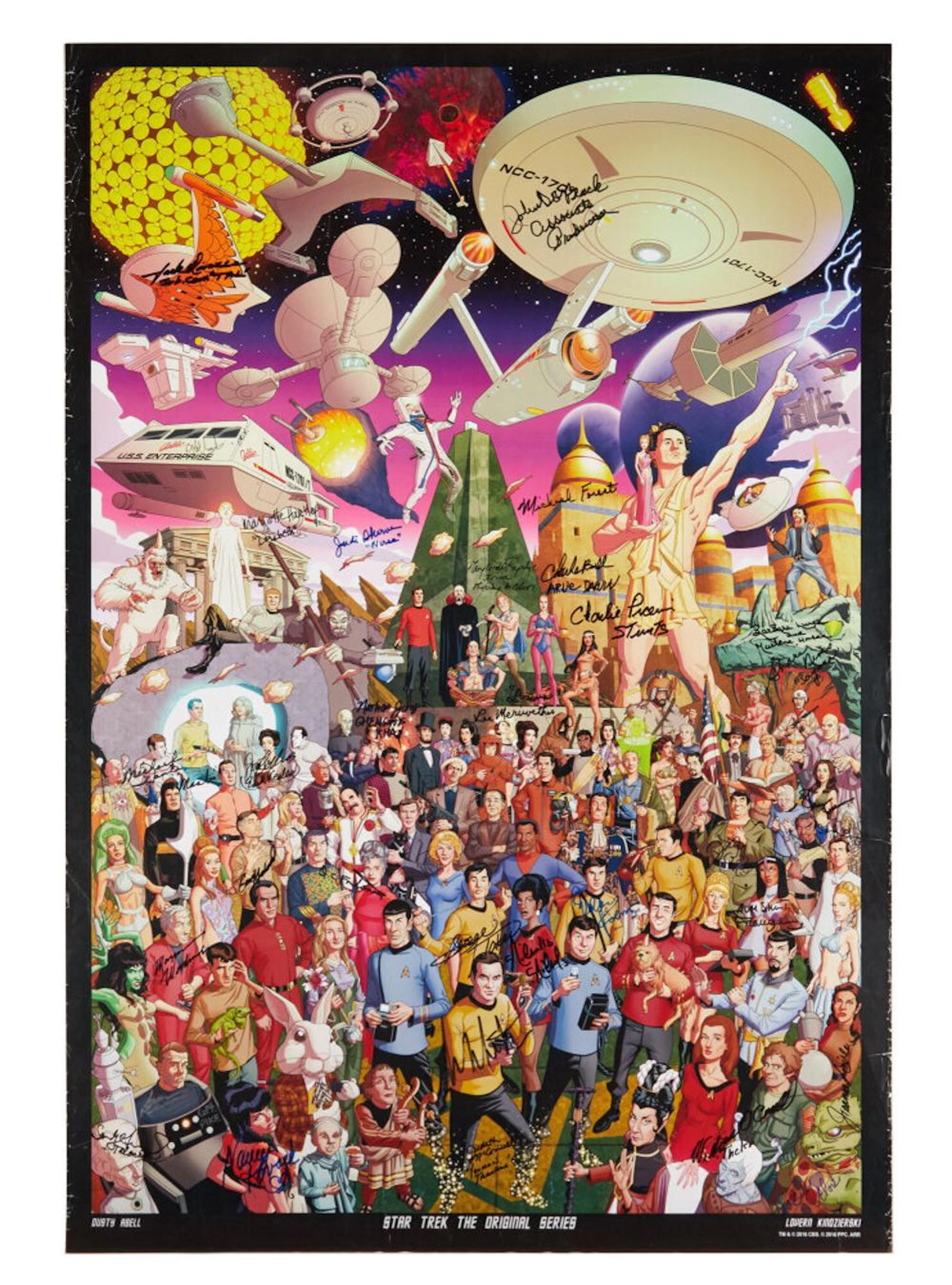 STAR TREK - THE ORIGINAL SERIES | MULTI-SIGNED COMMEMORATIVE POSTER