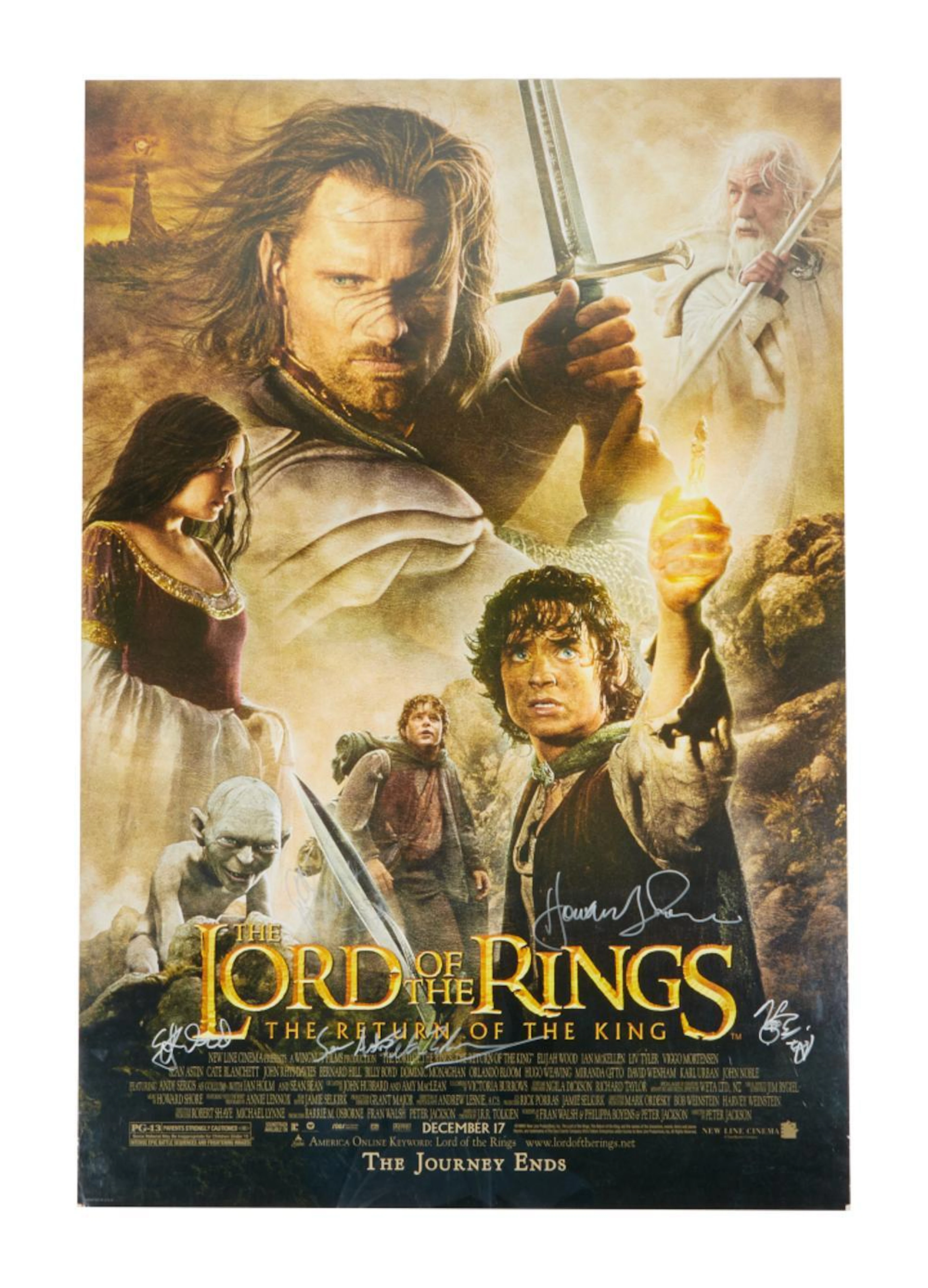 THE LORD OF THE RINGS - RETURN OF THE KING | CAST-SIGNED POSTER