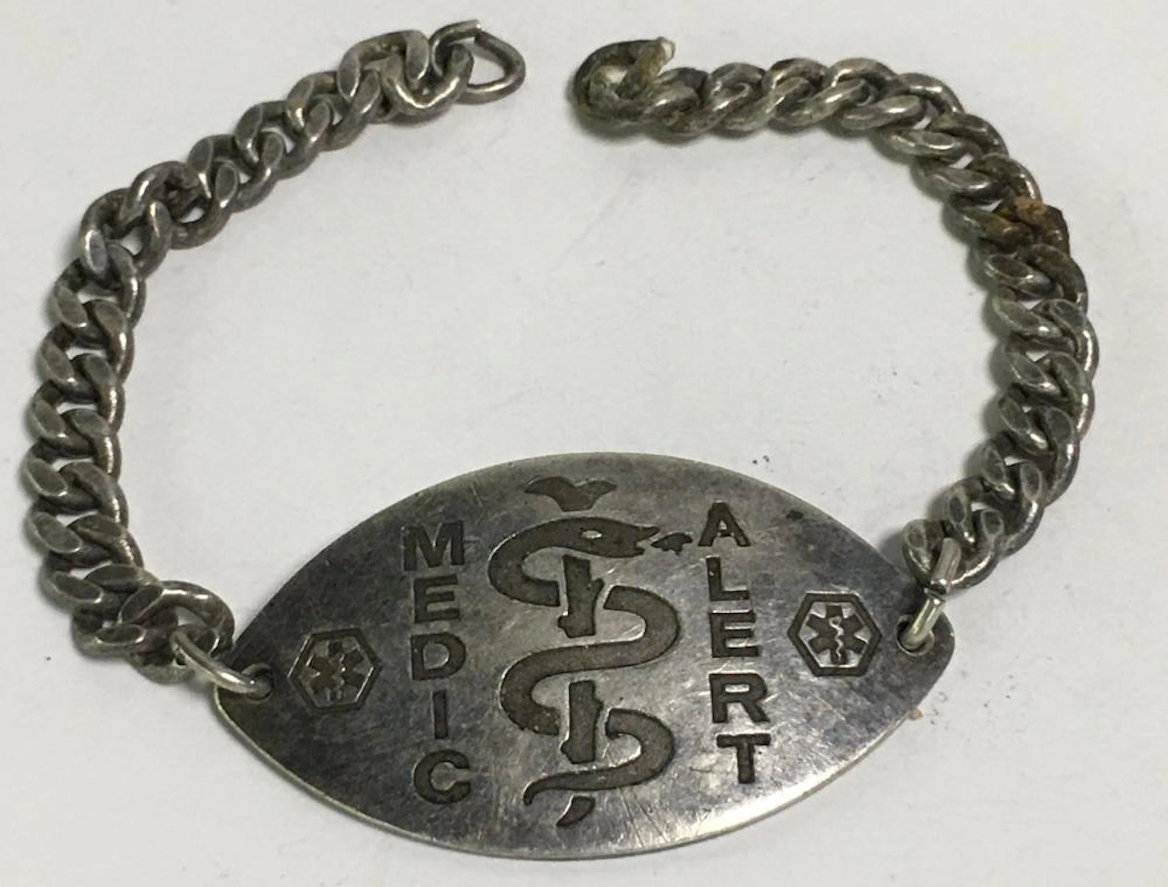 Sterling Silver Medic Alert Bracelet