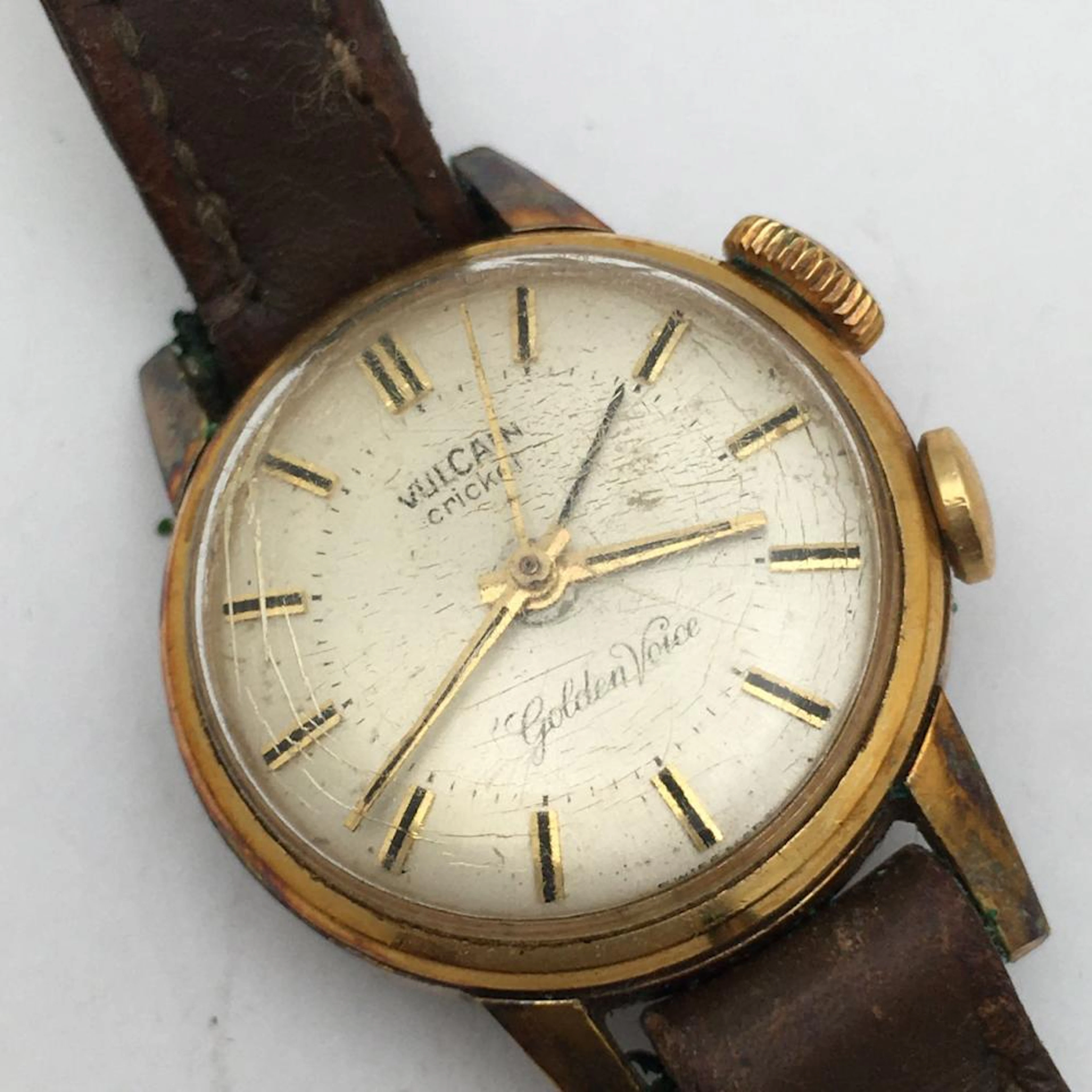 Vulcain Cricker Golden Voice Wrist Watch