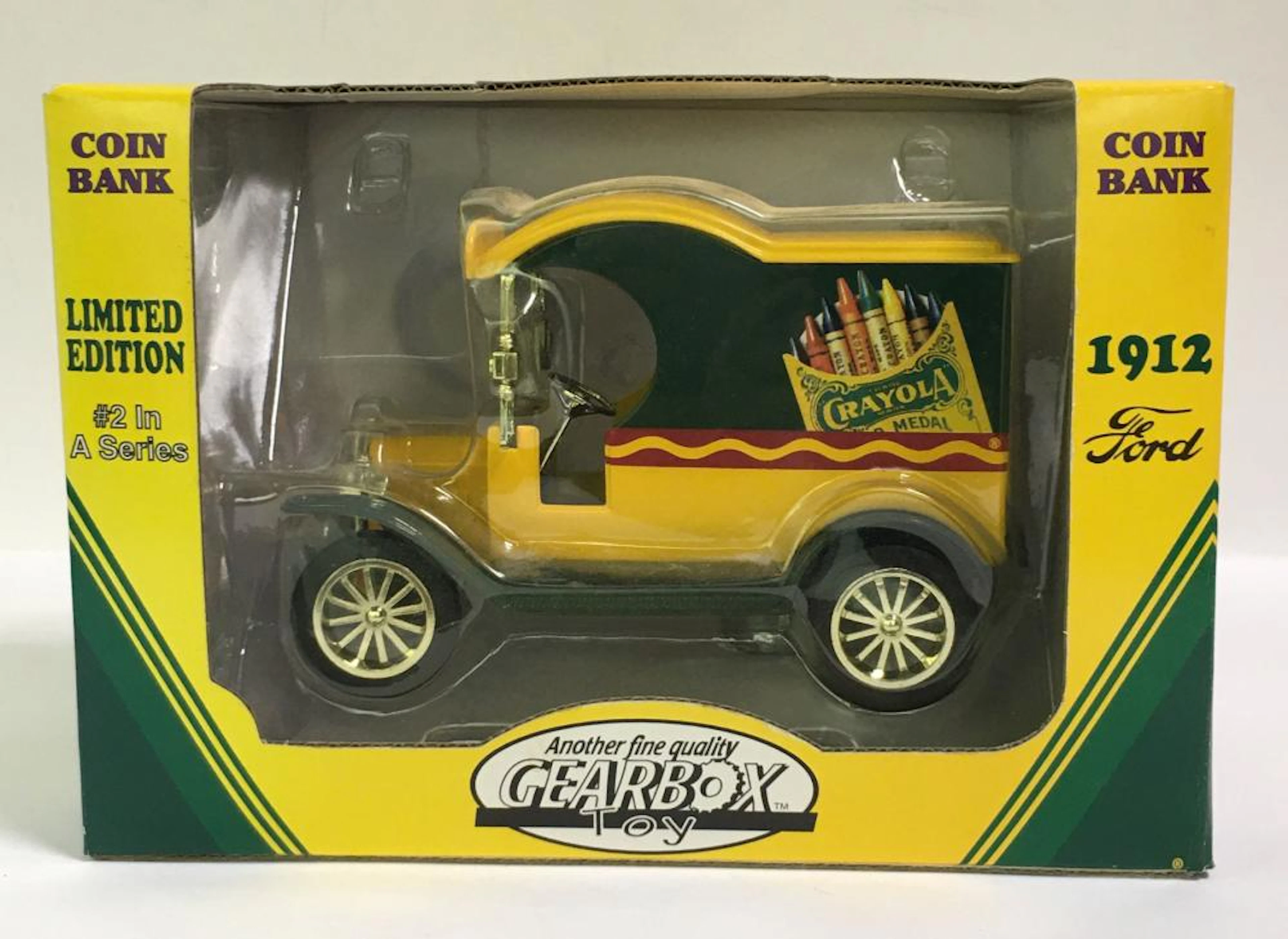 Crayola Gearbox Toy Coin Bank, 1912 Ford