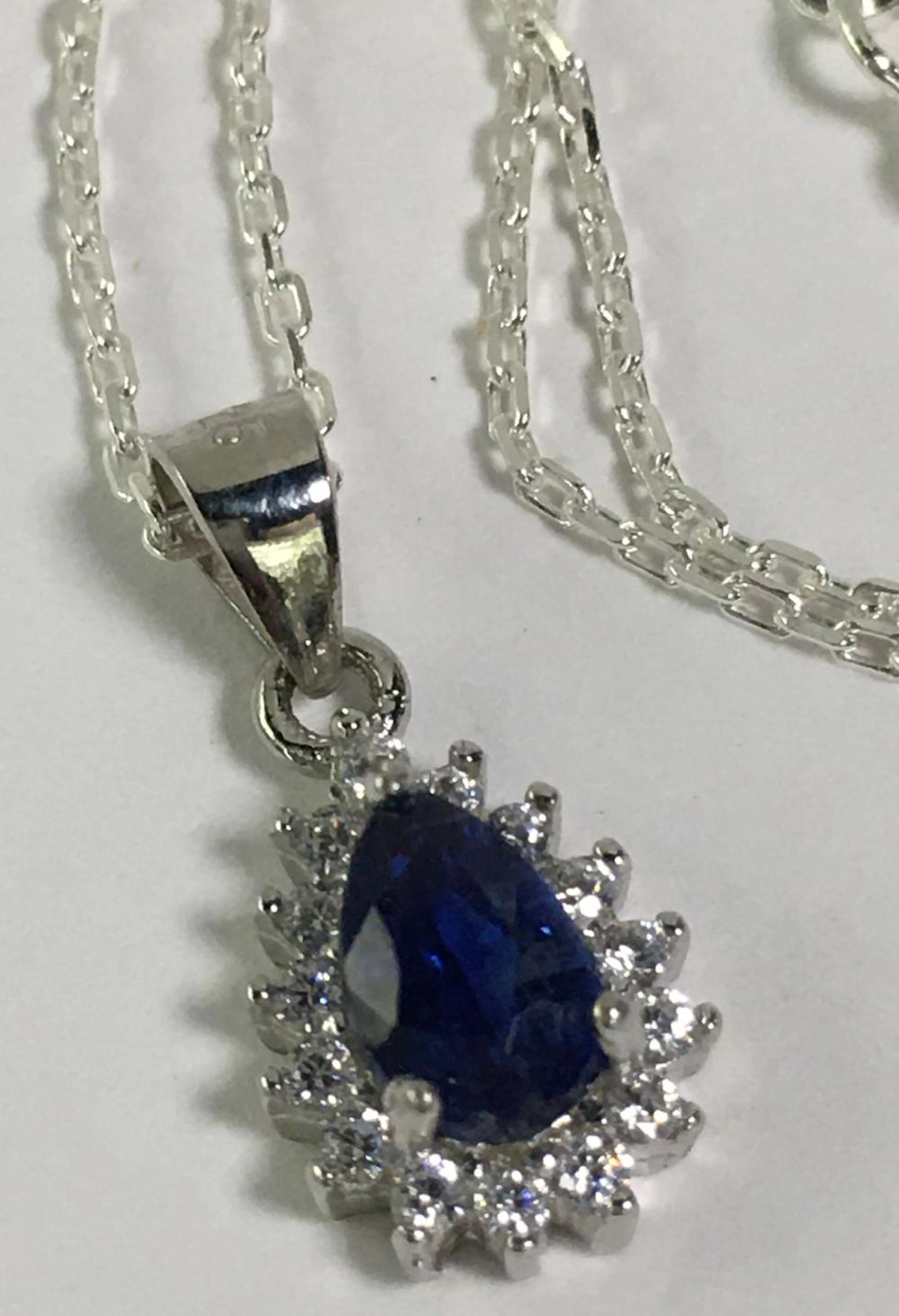 Sterling Silver & Kyanite Pendant Necklace