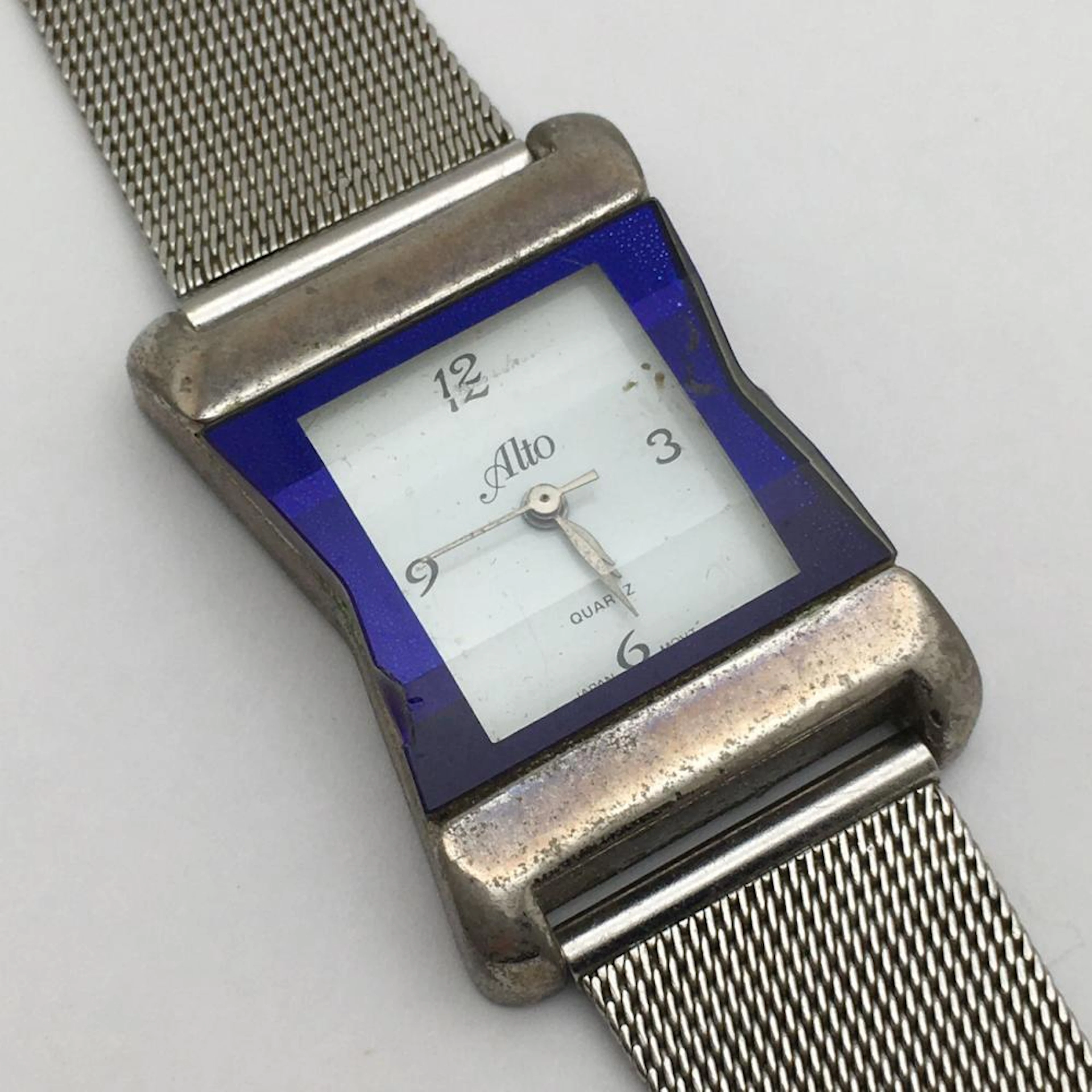 Alto Quartz Silver Tone Wrist Watch