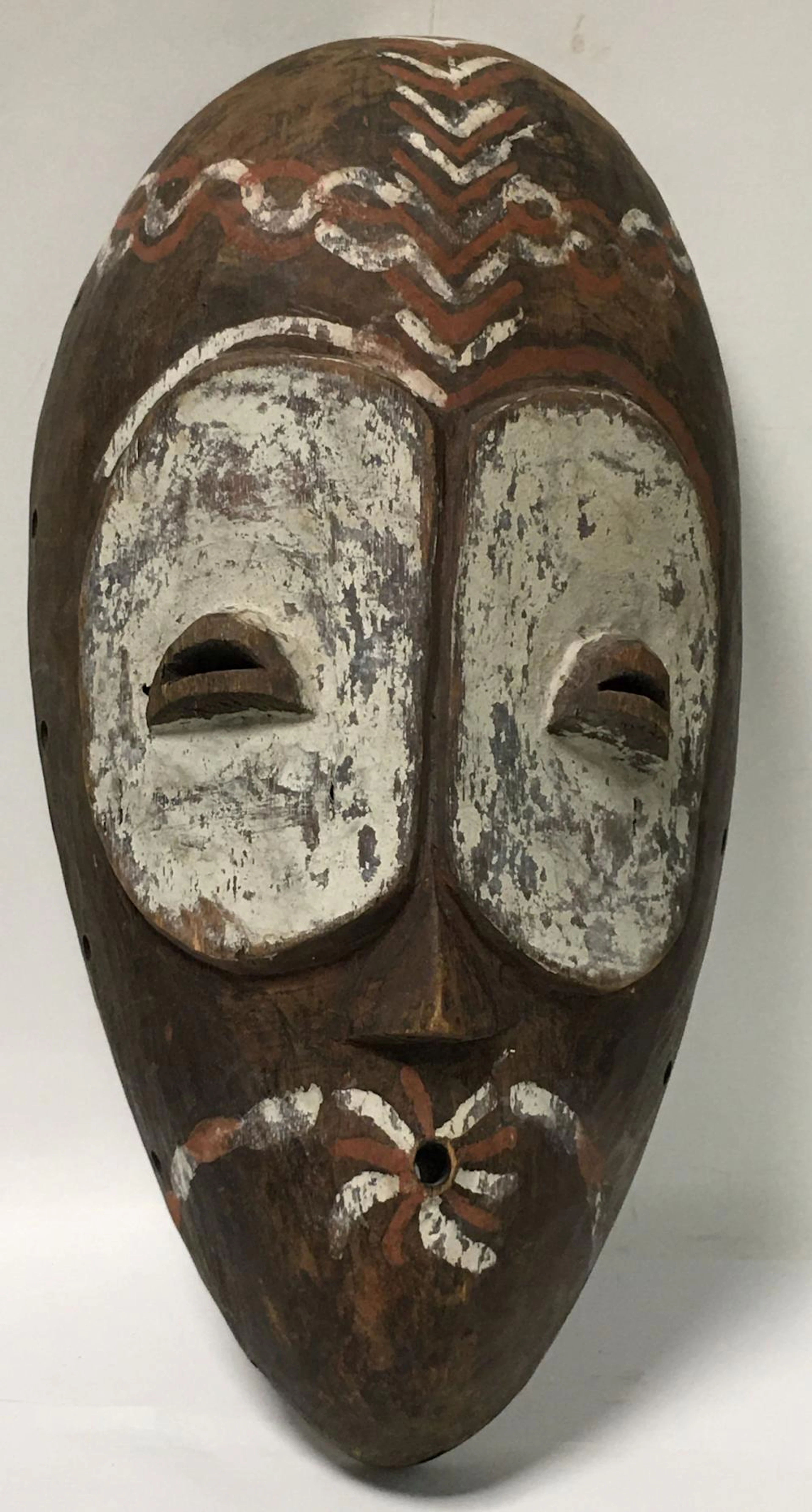 Wooden Tribal Carved & Painted Mask