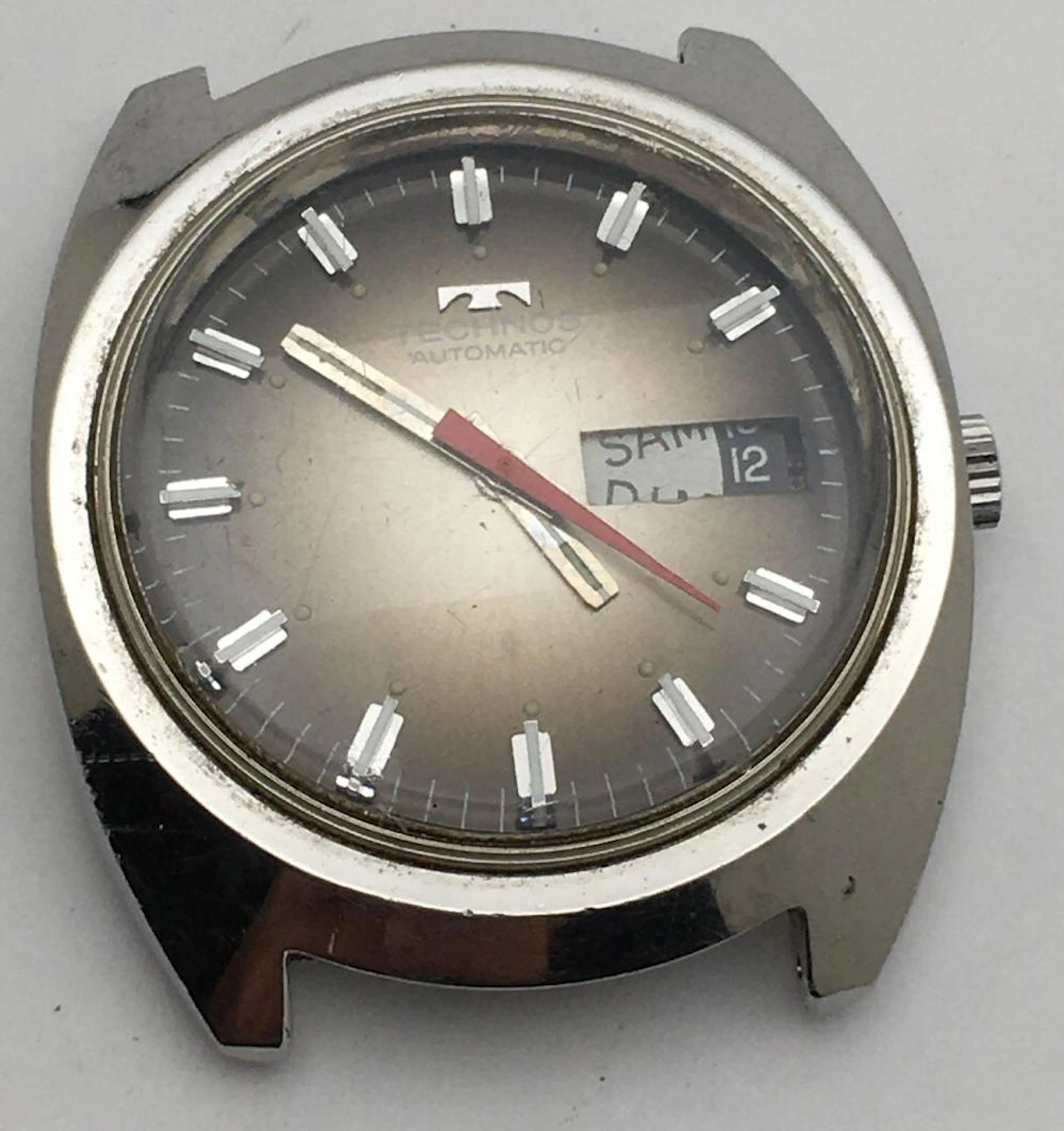 Technos Automatic Stainless Steel Watch Face
