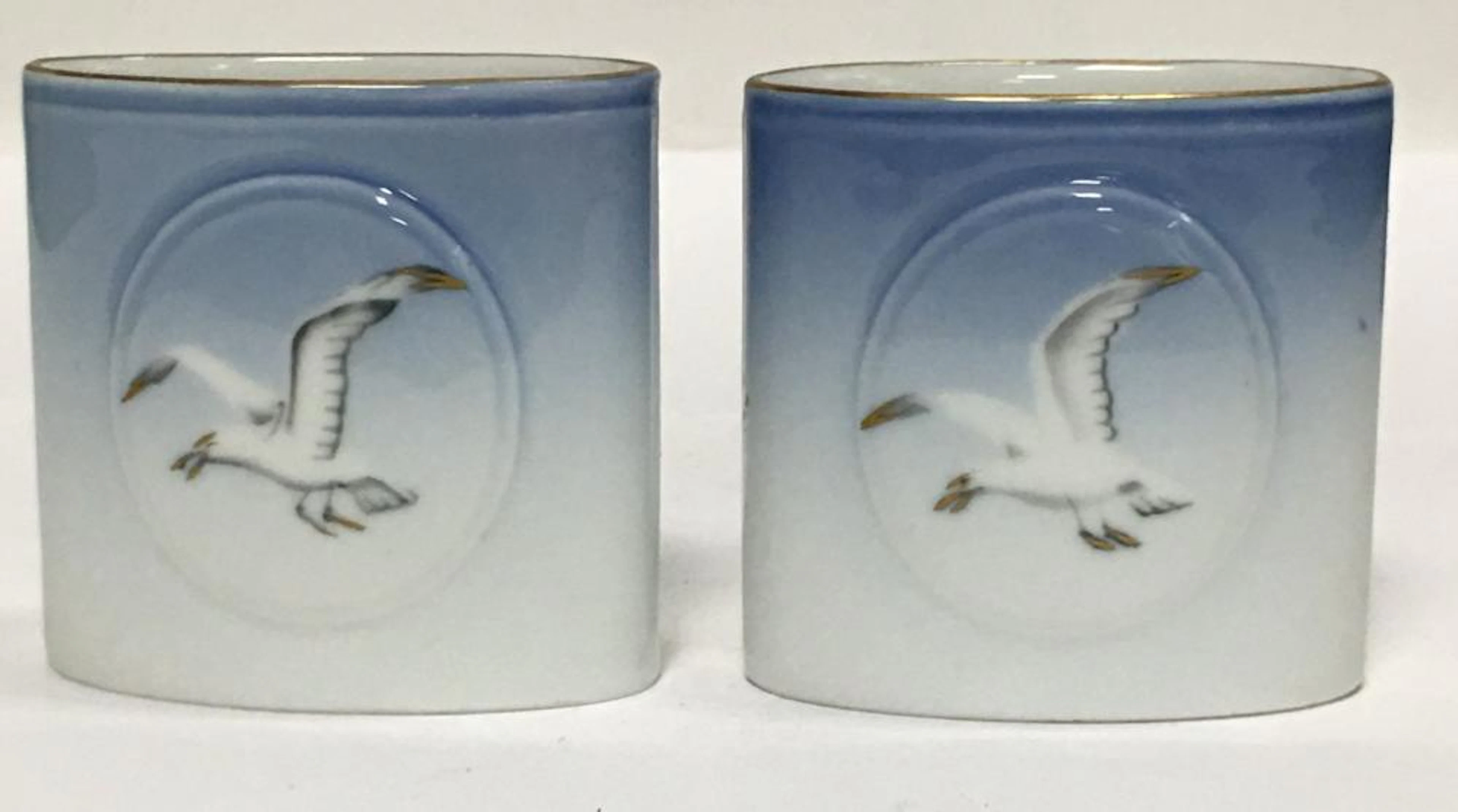 Pair Of B & G Kjobenhavn Porcelain Vases