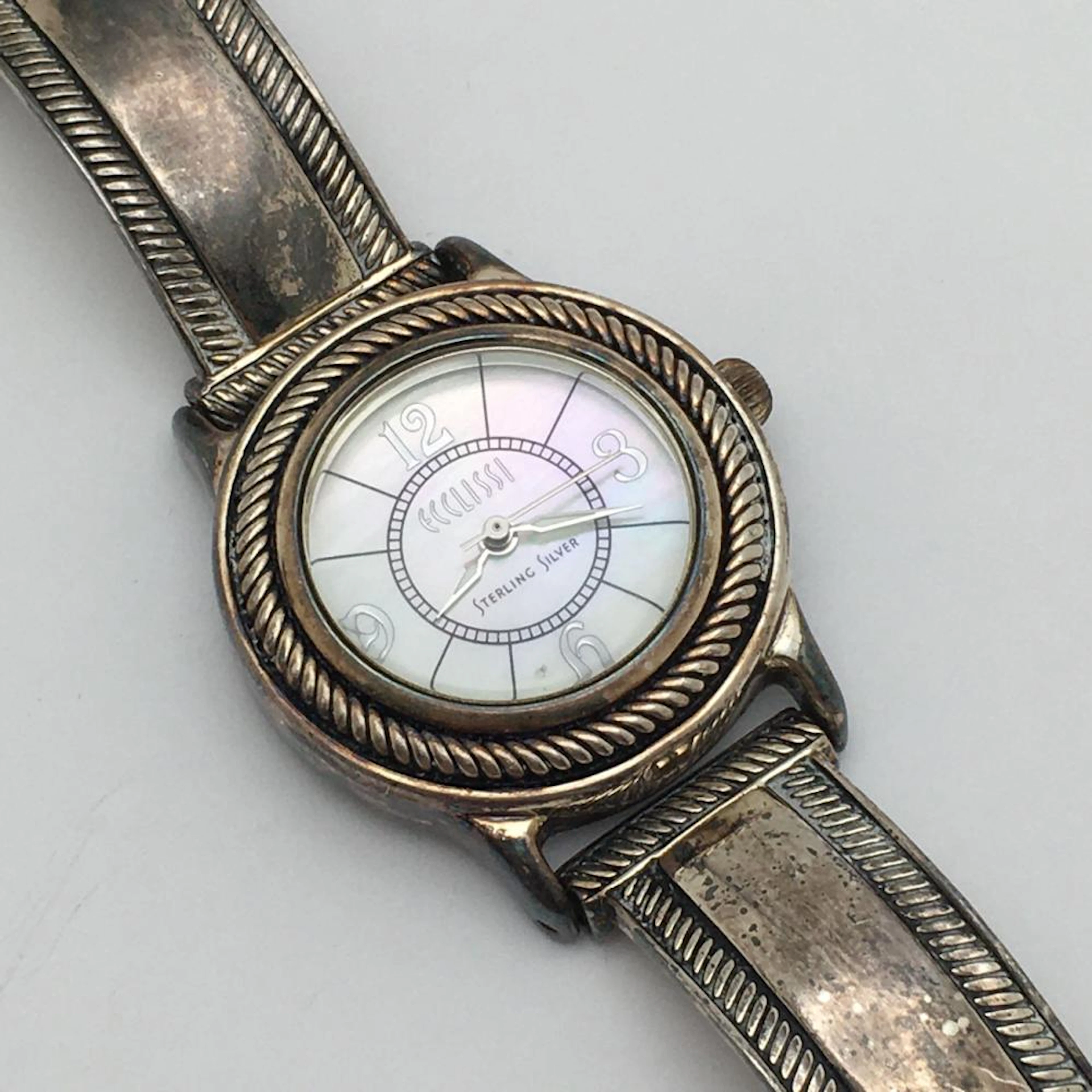 Sterling Silver Ecclissi Mother Of Pearl Watch