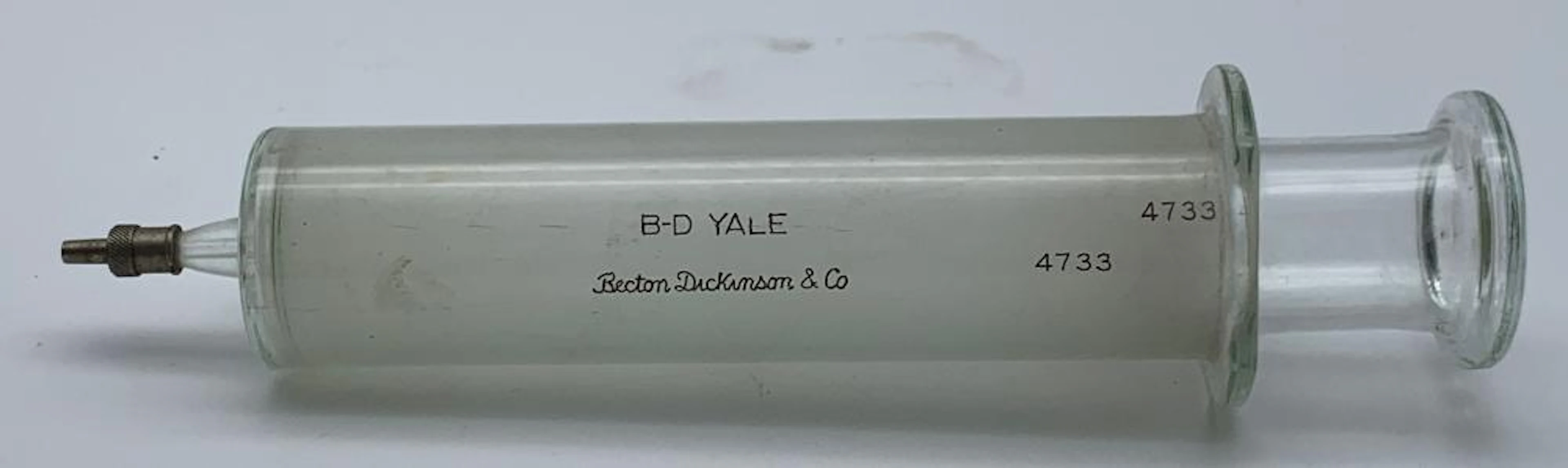 Antique B - D Yale Medical Glass Syringe
